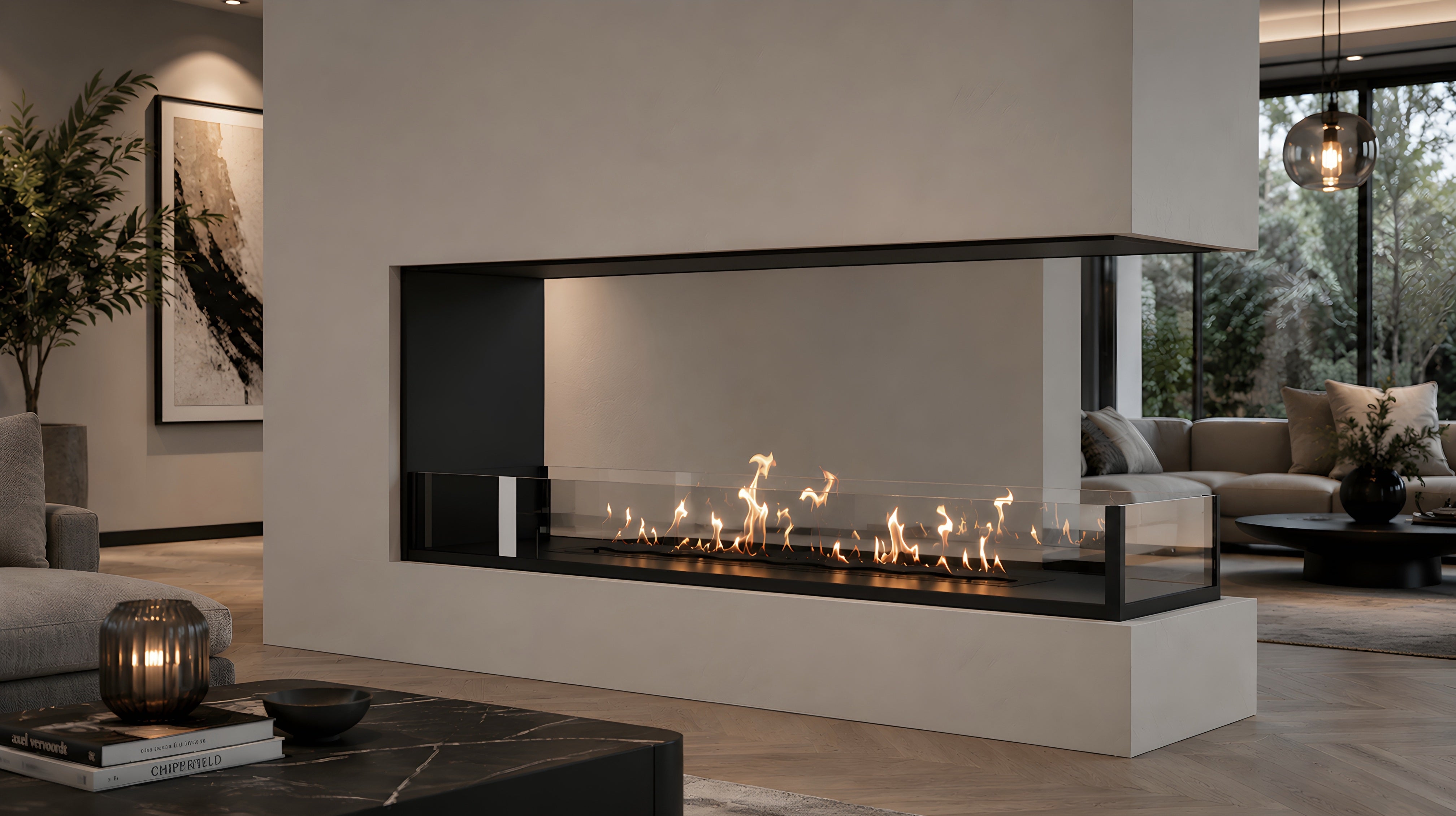 Saint U Vorm Driezijdig Inbouwhaard 170 cm