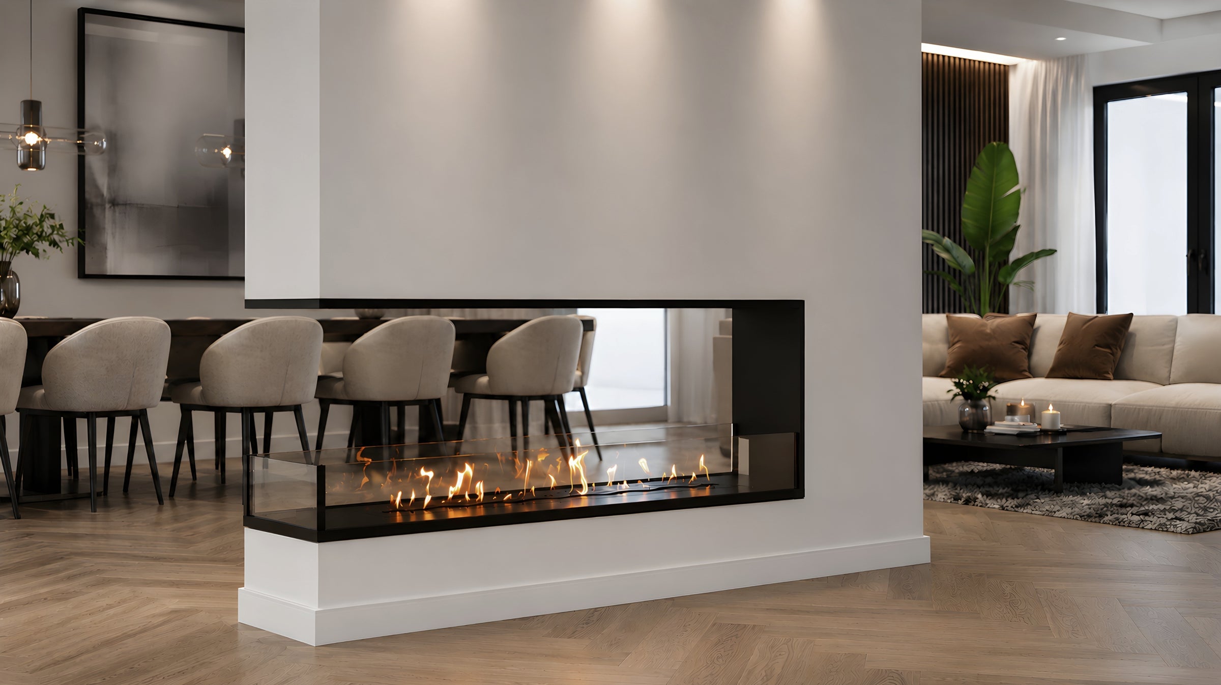 Saint U Vorm Driezijdig Inbouwhaard 180 cm