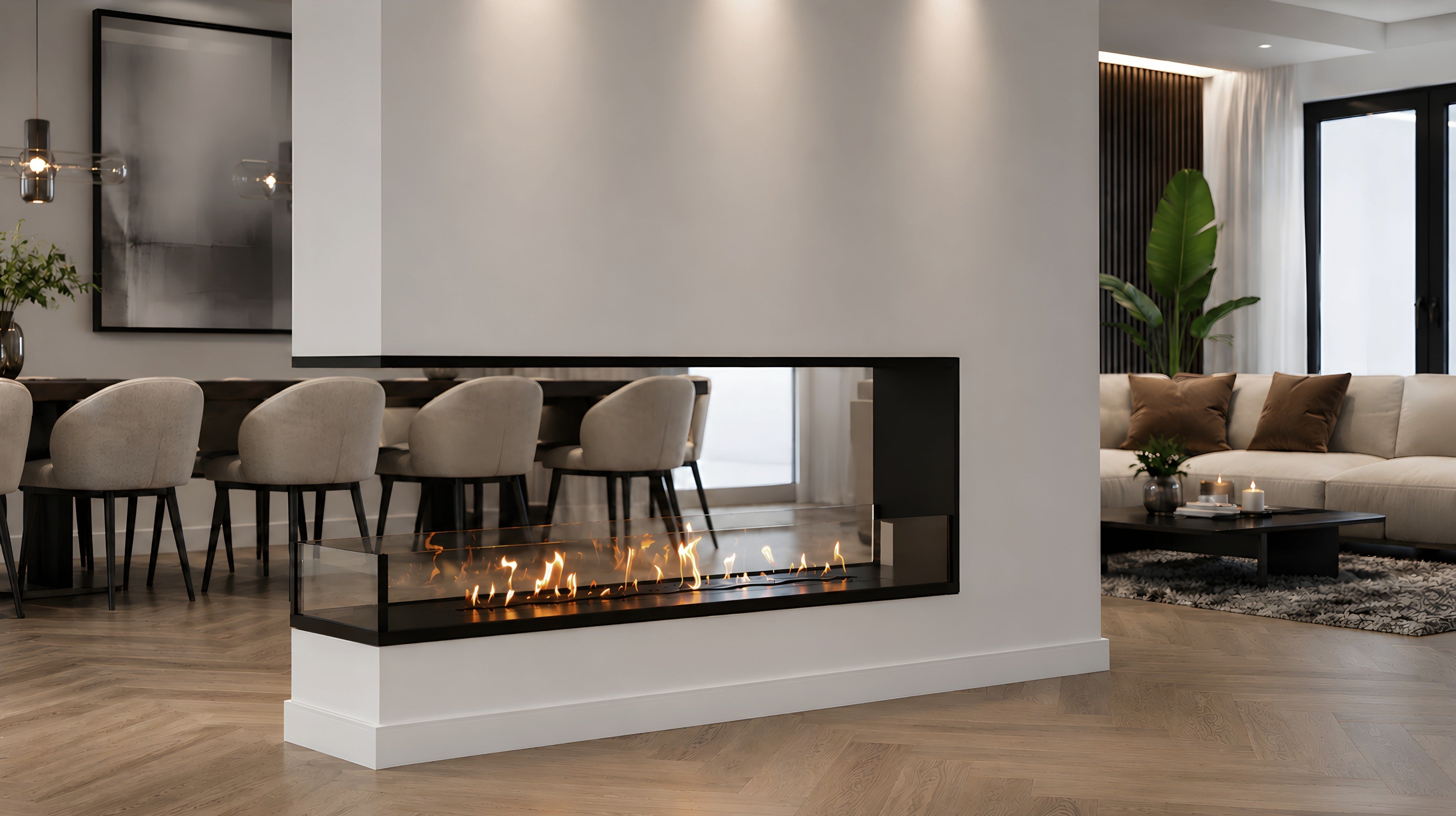 Saint U Vorm Driezijdig Inbouwhaard 180 cm