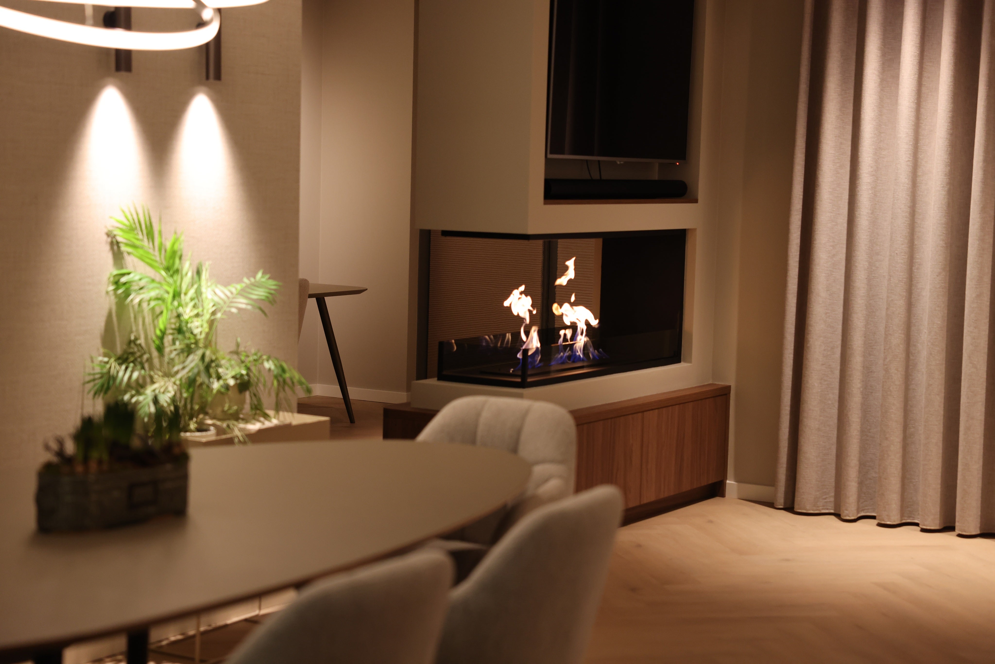 Saint U Vorm Driezijdig Inbouwhaard 130 cm