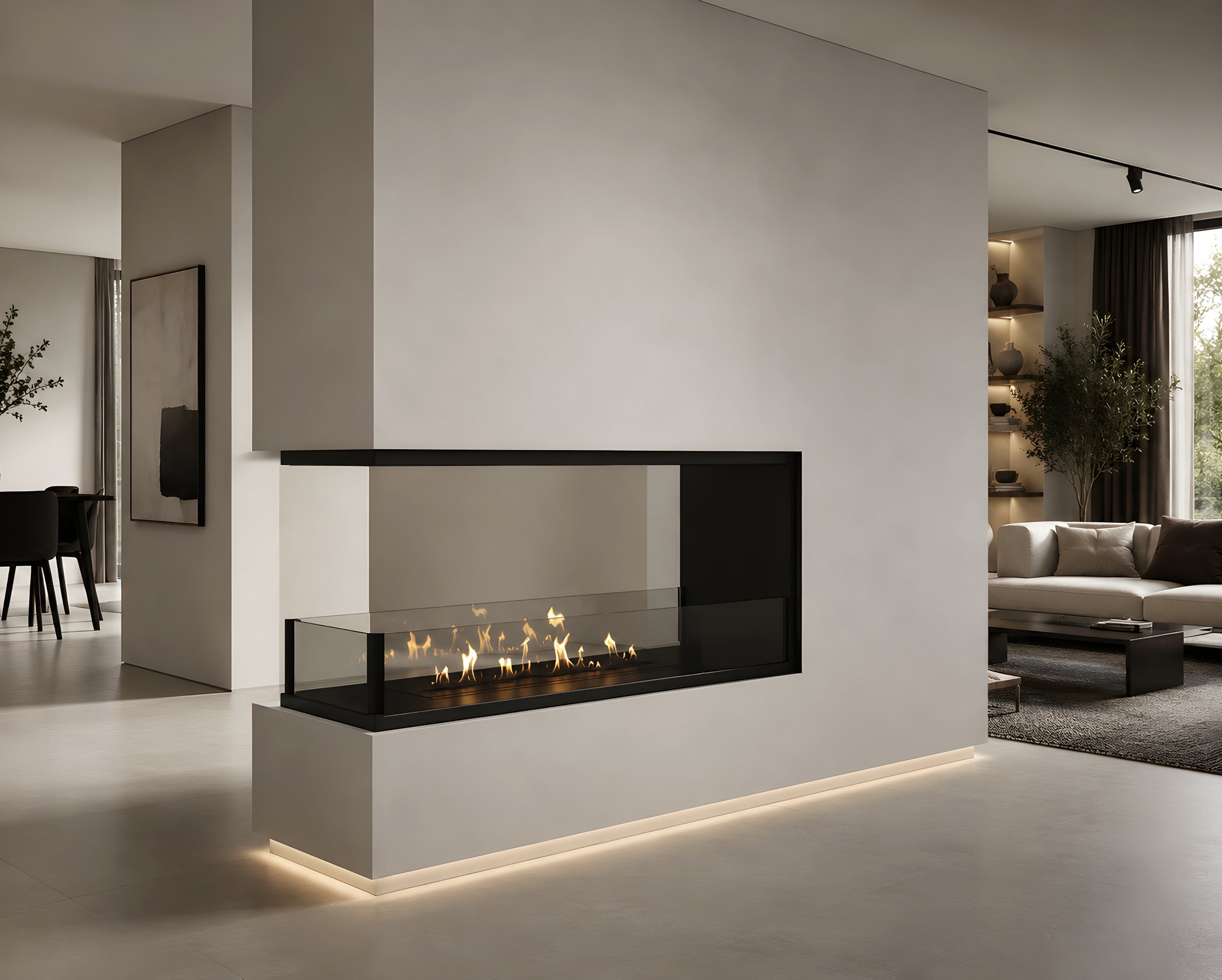 Saint U Vorm Driezijdig Inbouwhaard 90 cm