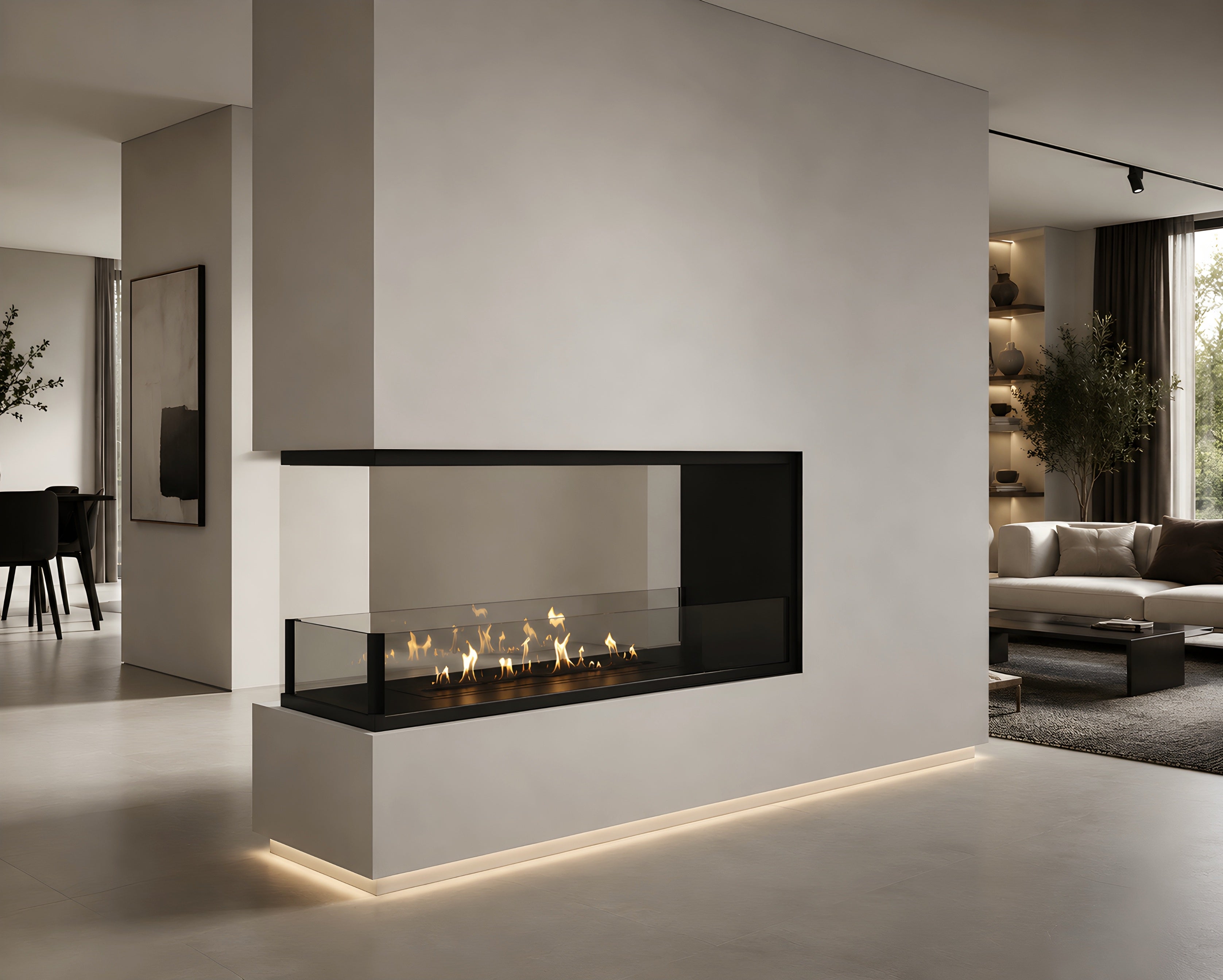 Saint U Vorm Driezijdig Inbouwhaard 90 cm