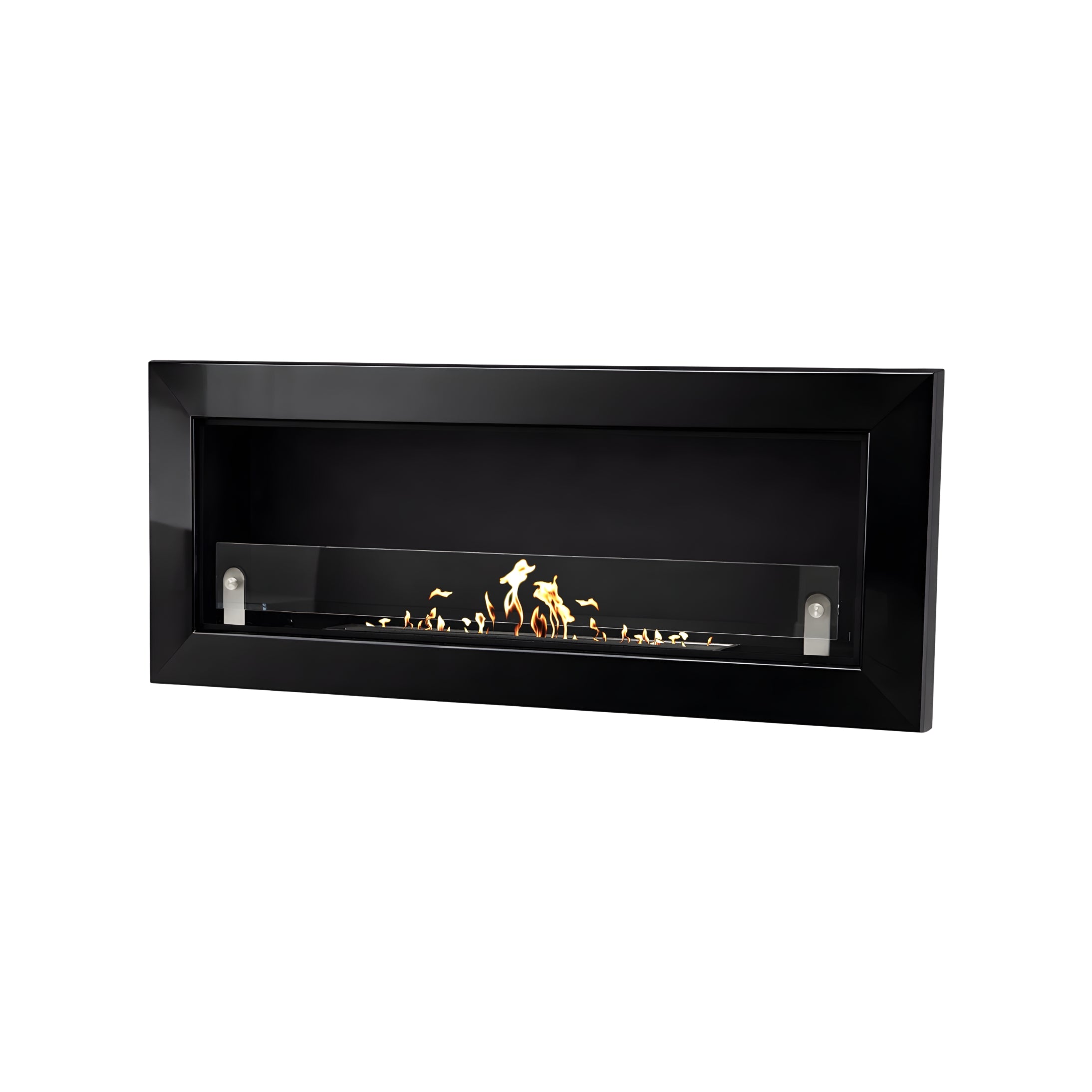 Sani Glanzend Zwart Inbouwhaard 120 cm