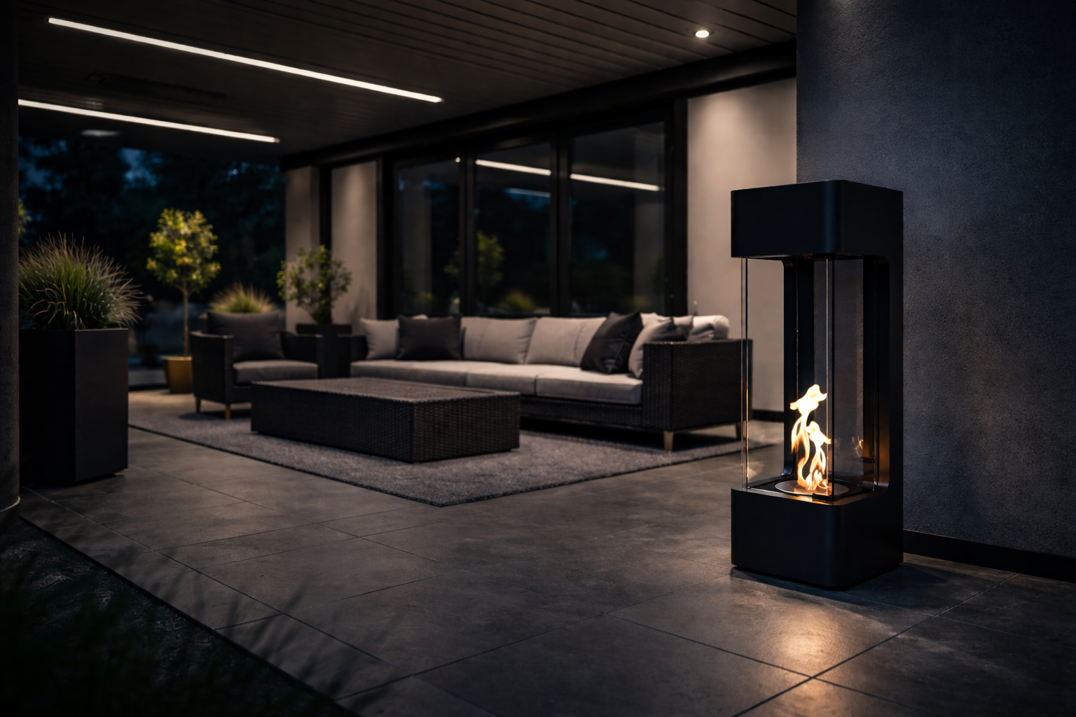 Sario Vertical Vrijstaand Haard H80 cm