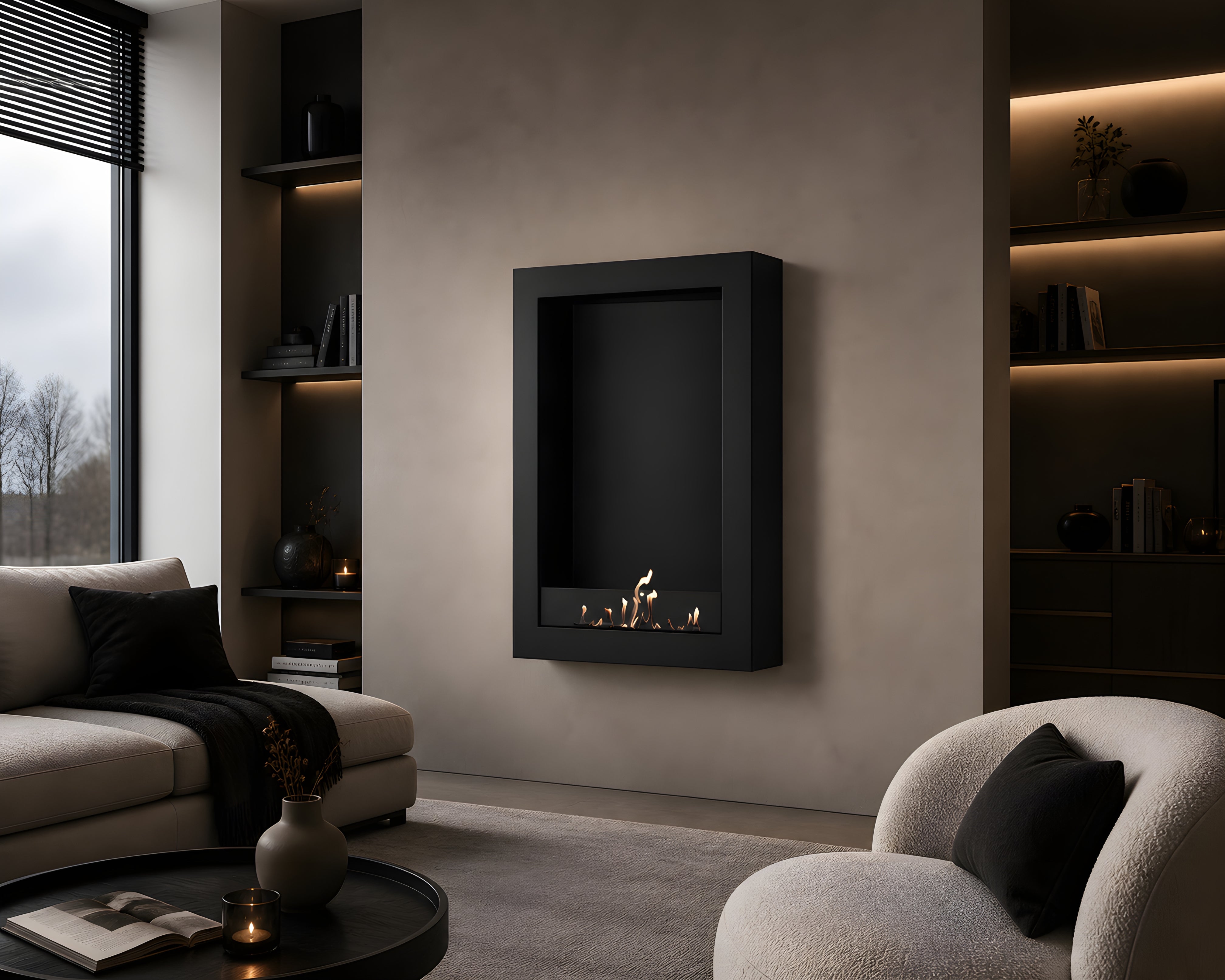 Selected Box Vertical Wandhaard Zwart 80 x 100 cm