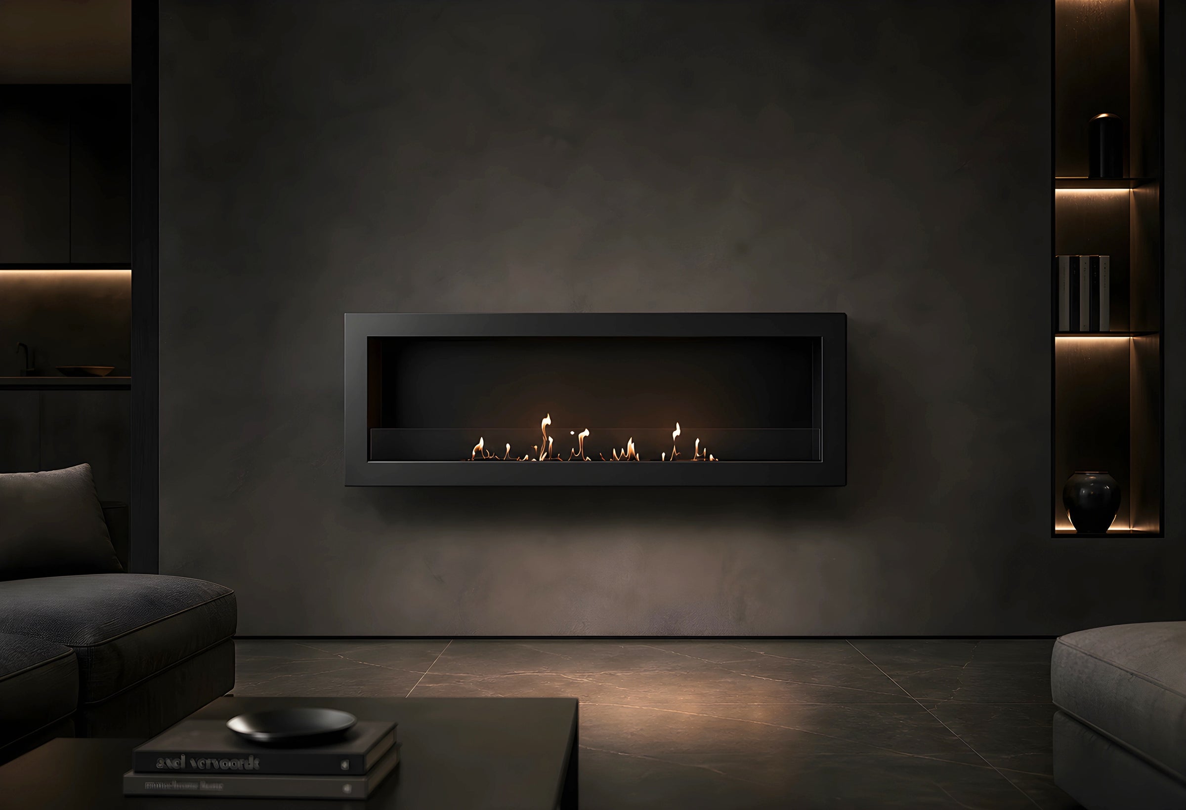 Selected Box Wandhaard Zwart 120 cm