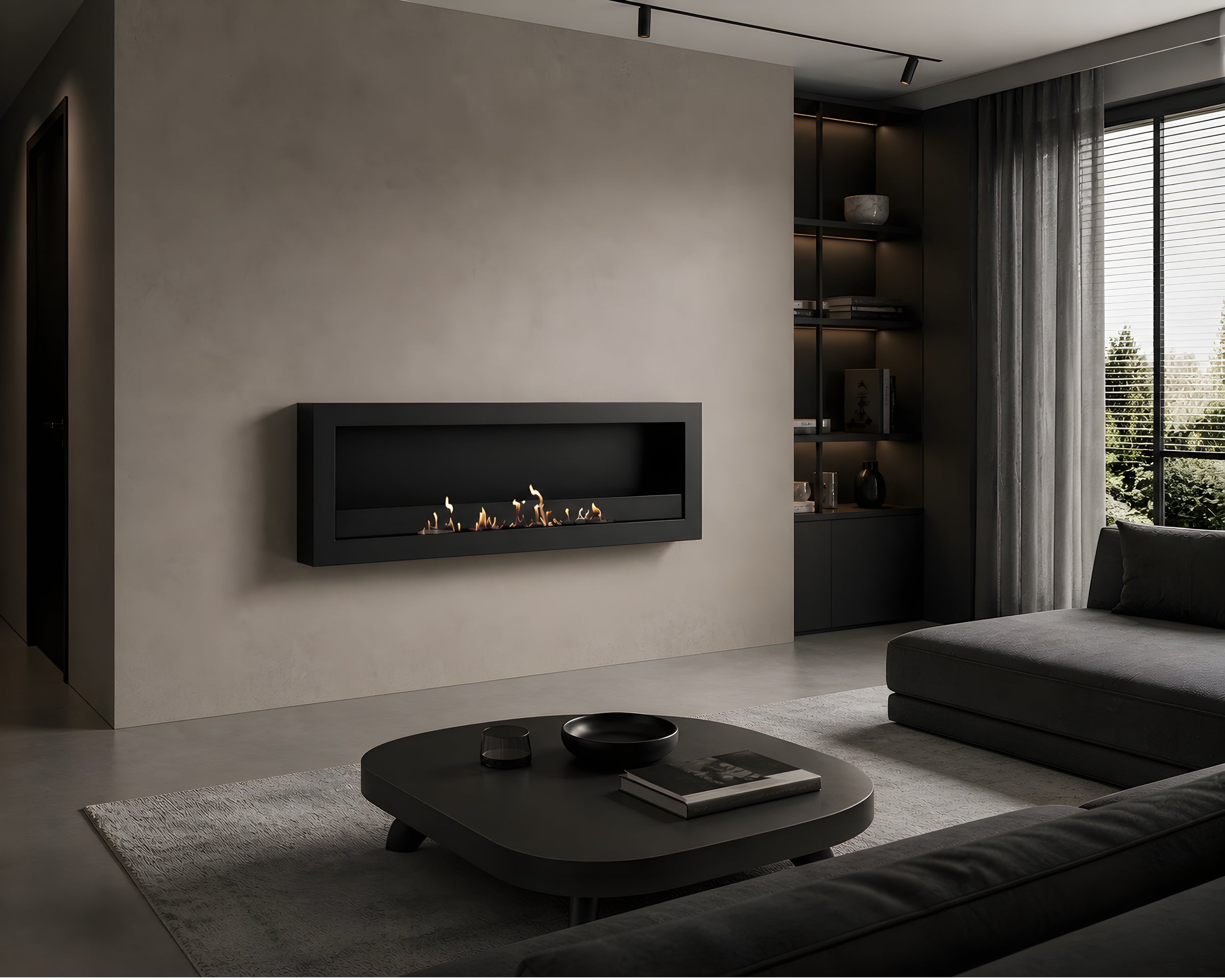 Selected Box Wandhaard Zwart 140 cm