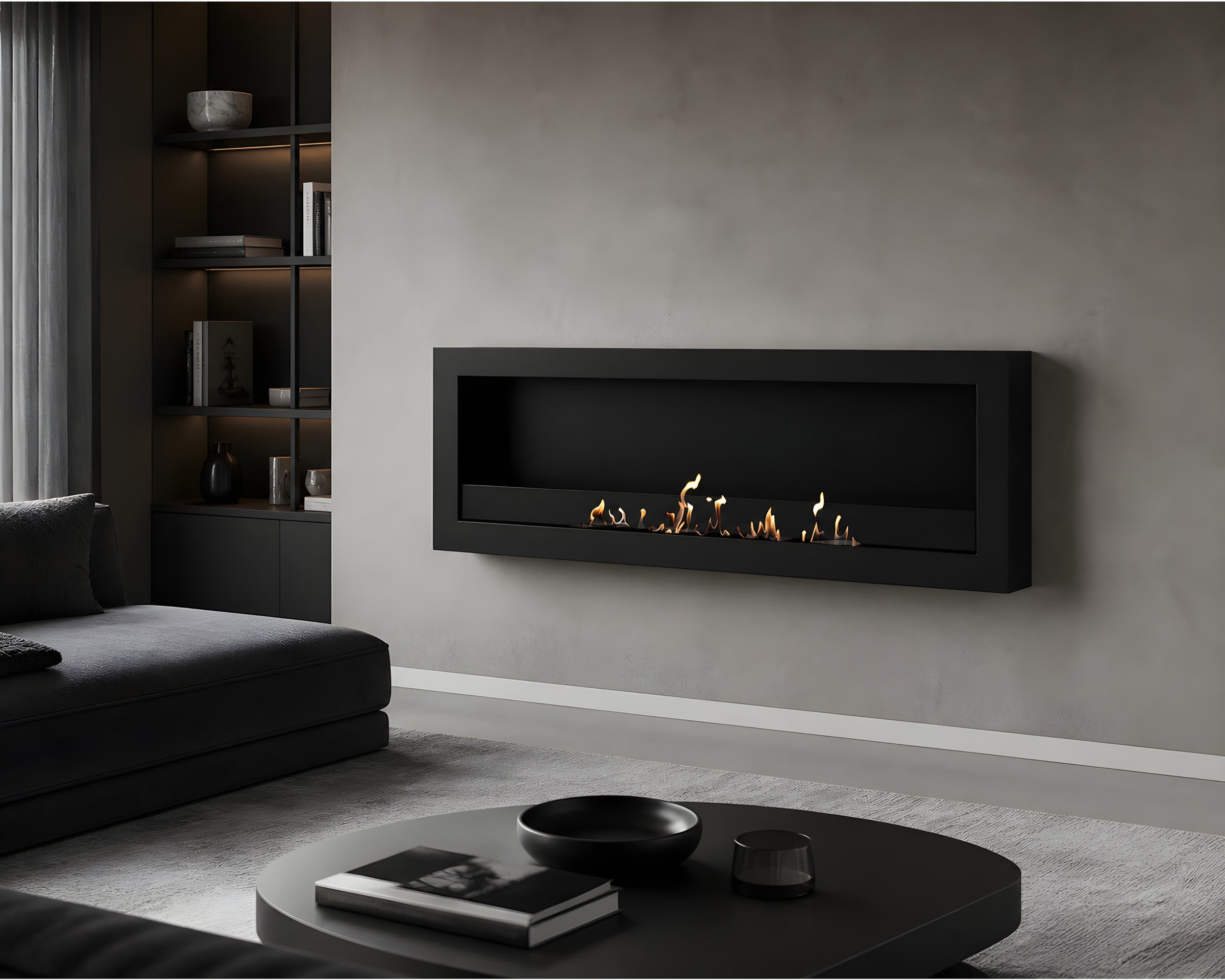 Selected Box Wandhaard Zwart 140 cm