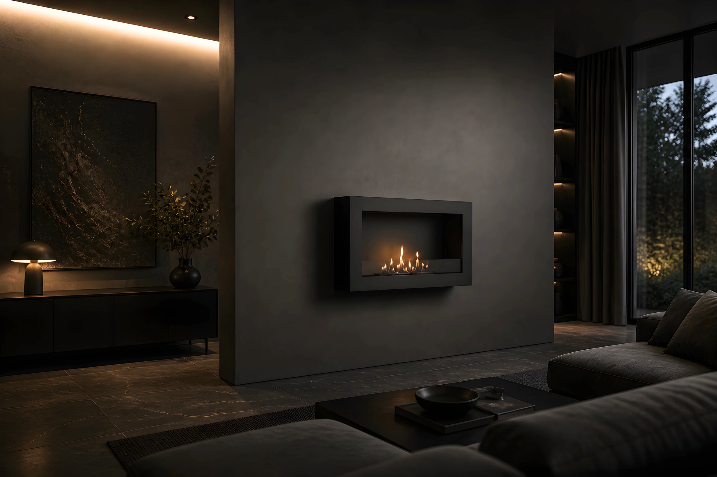 Selected Box Wandhaard Zwart 80 cm