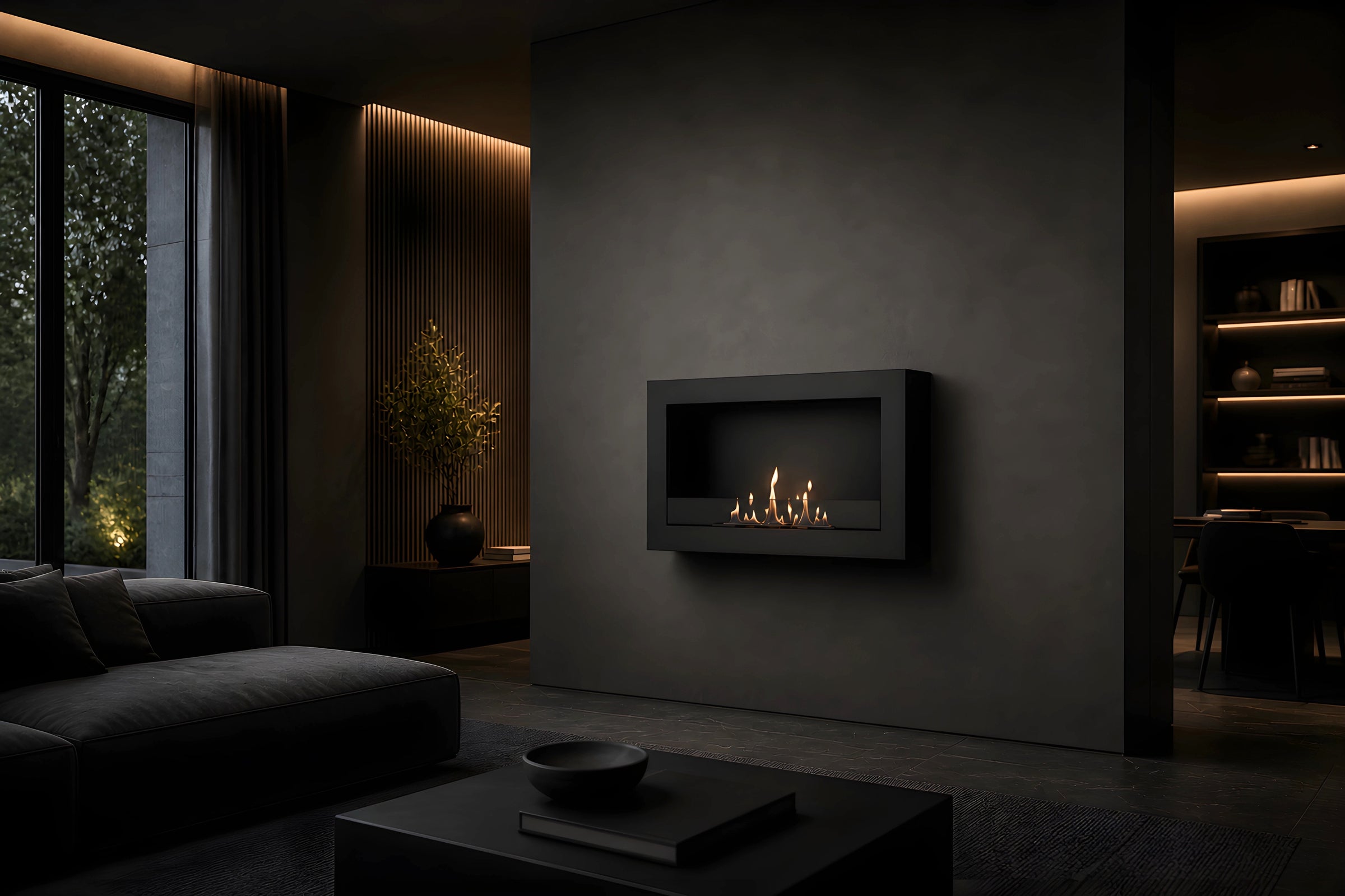 Selected Box Wandhaard Zwart 80 cm