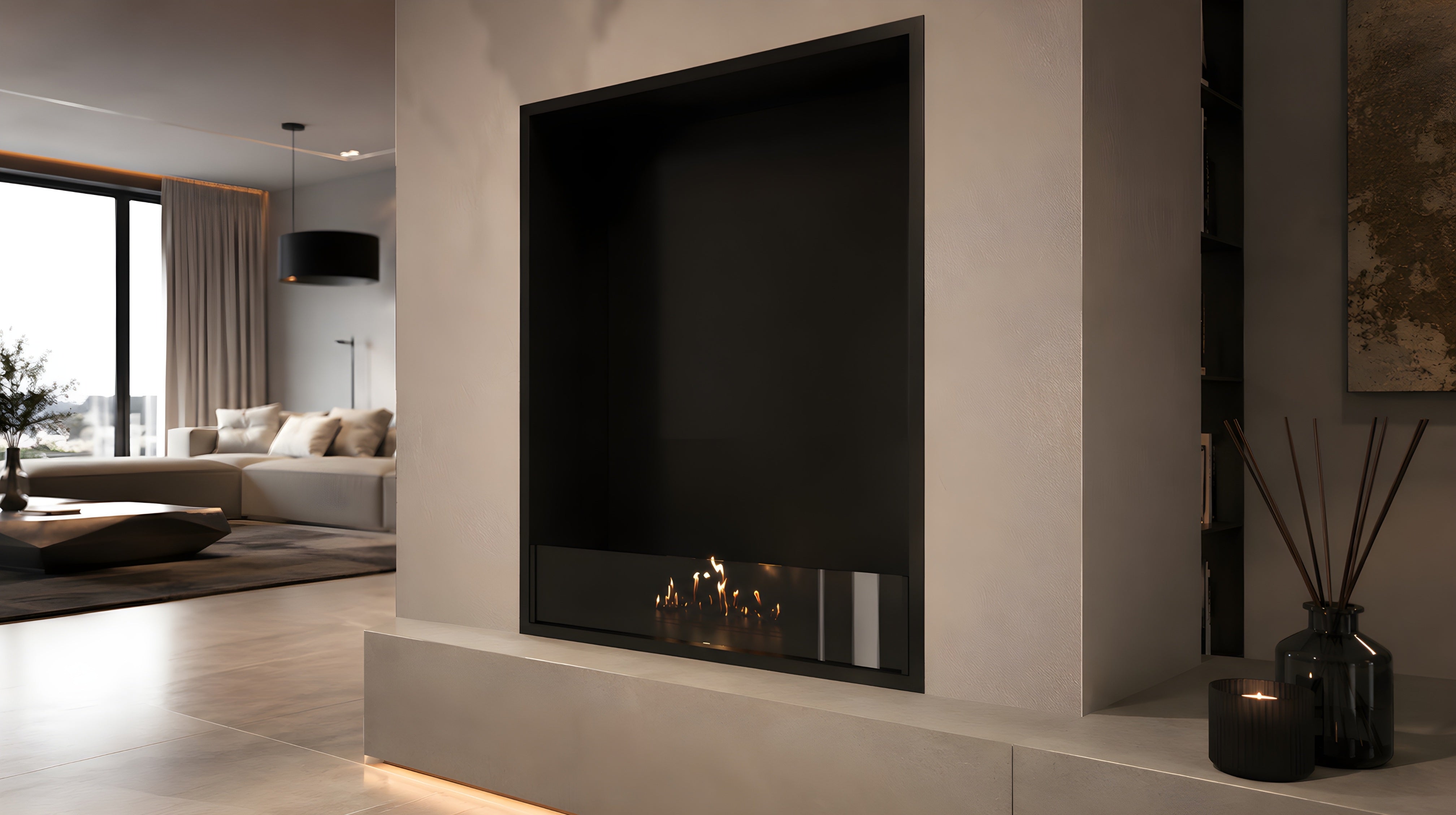 Selected Vertical Enkelzijdige Inbouwhaard 70 x 120 cm
