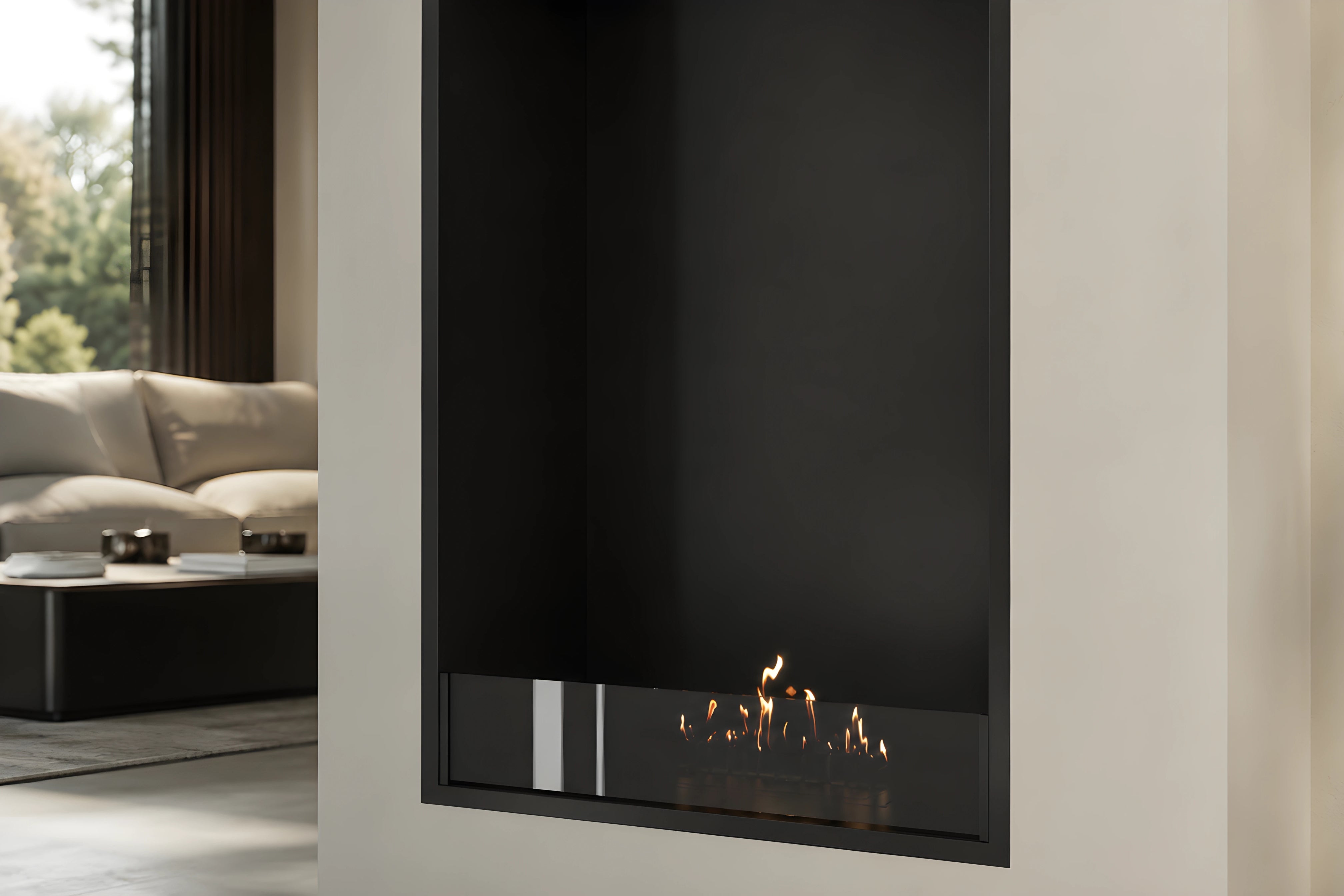 Selected Vertical Enkelzijdige Inbouwhaard 70 x 160 cm