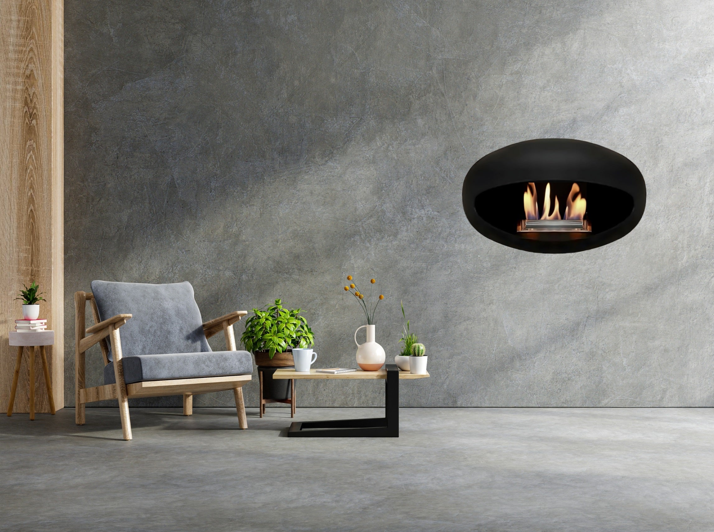 Selected Wall Bio Ethanol Wandhaard D60 cm
