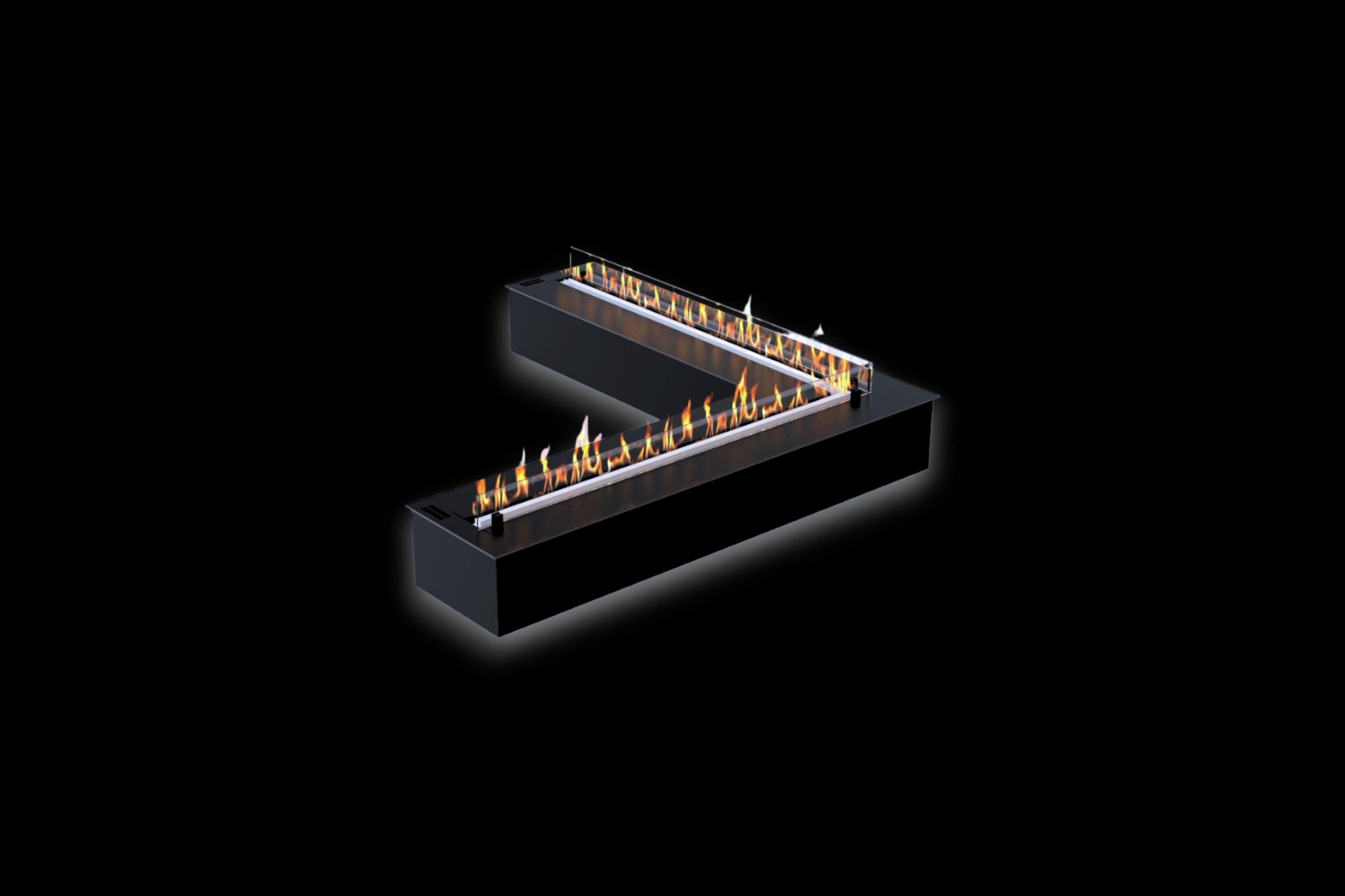 Smart A5 Corner Automatic Bio-Ethanol Burner 1000 x 1000 MM