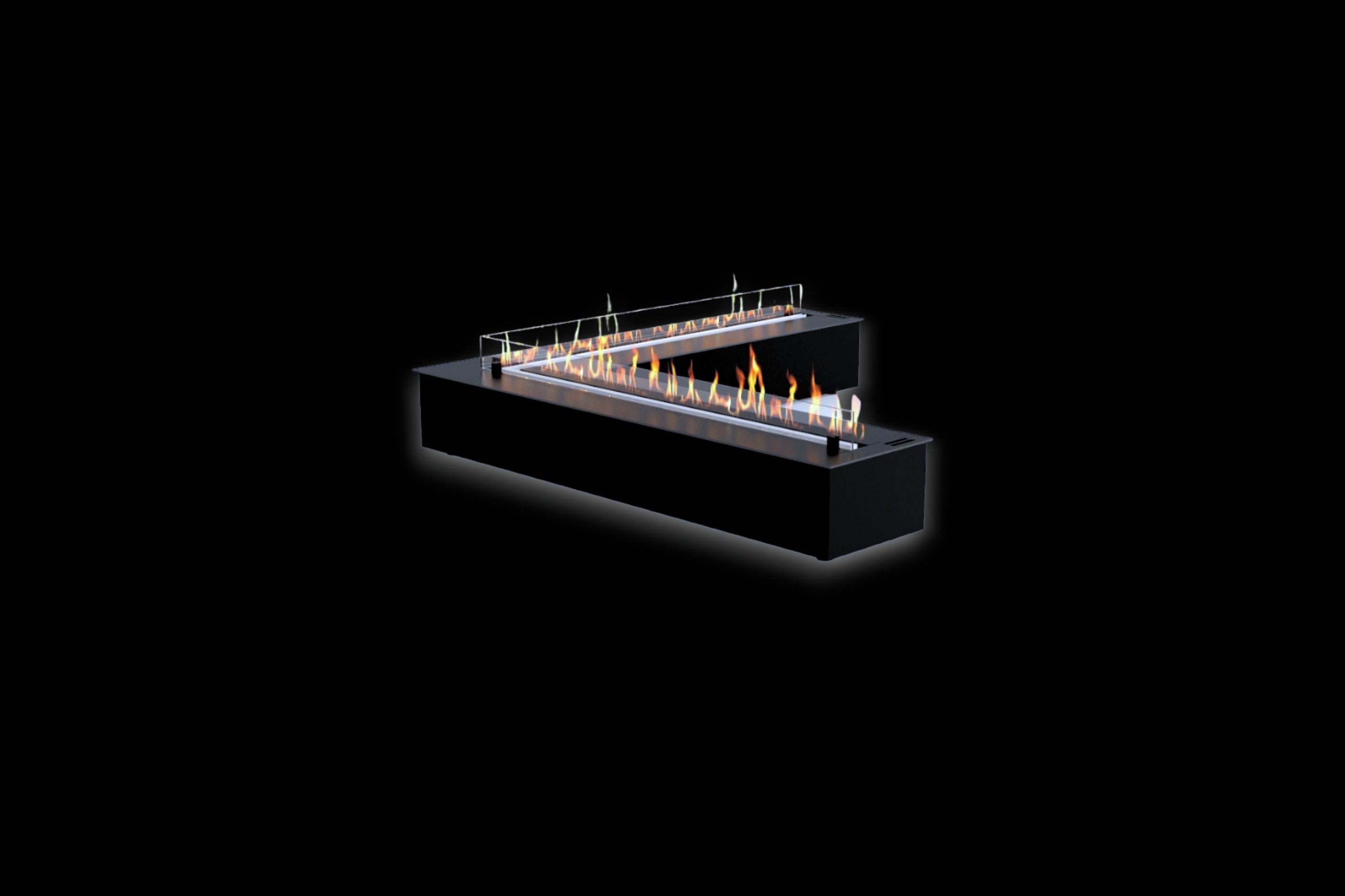 Smart A5 Corner Automatic Bio-Ethanol Burner 1000 x 1000 MM