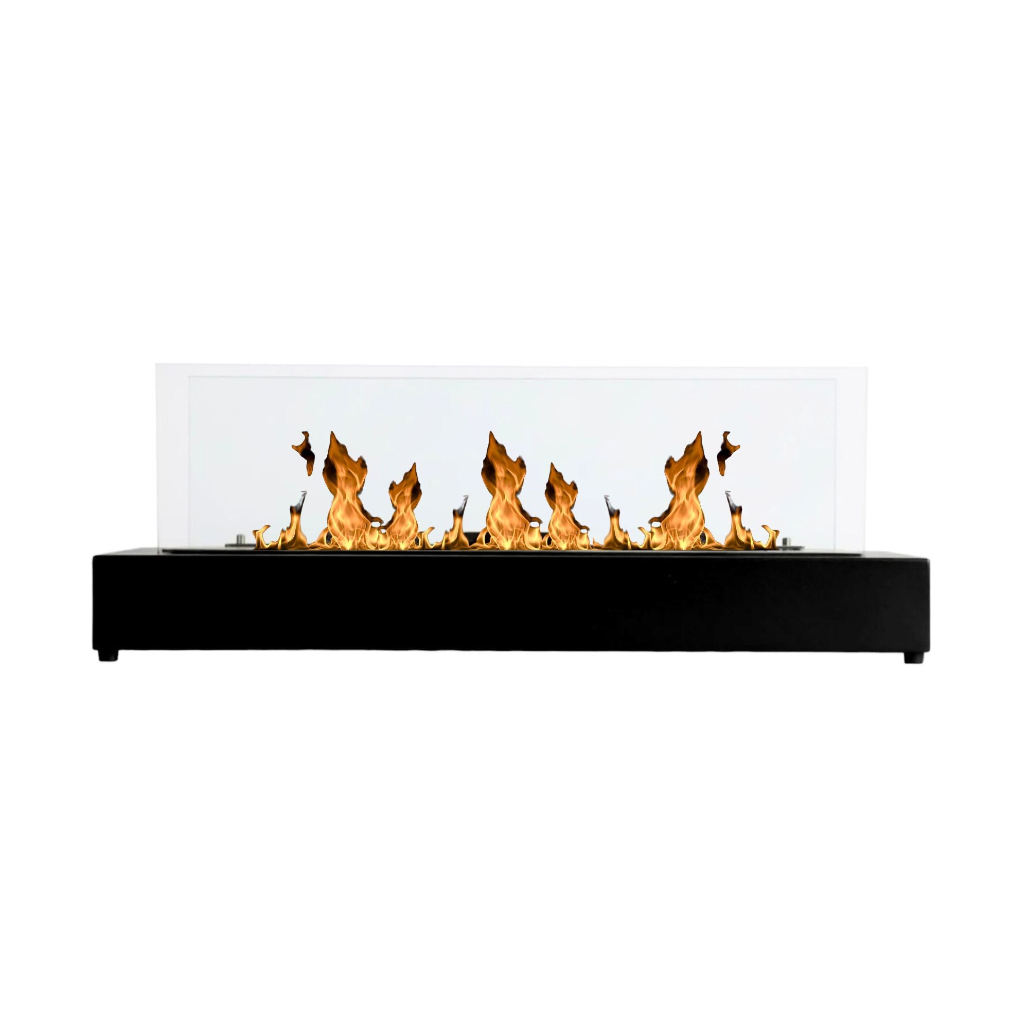 Sode Black Bio-Ethanol Freestanding Fireplace 90 CM