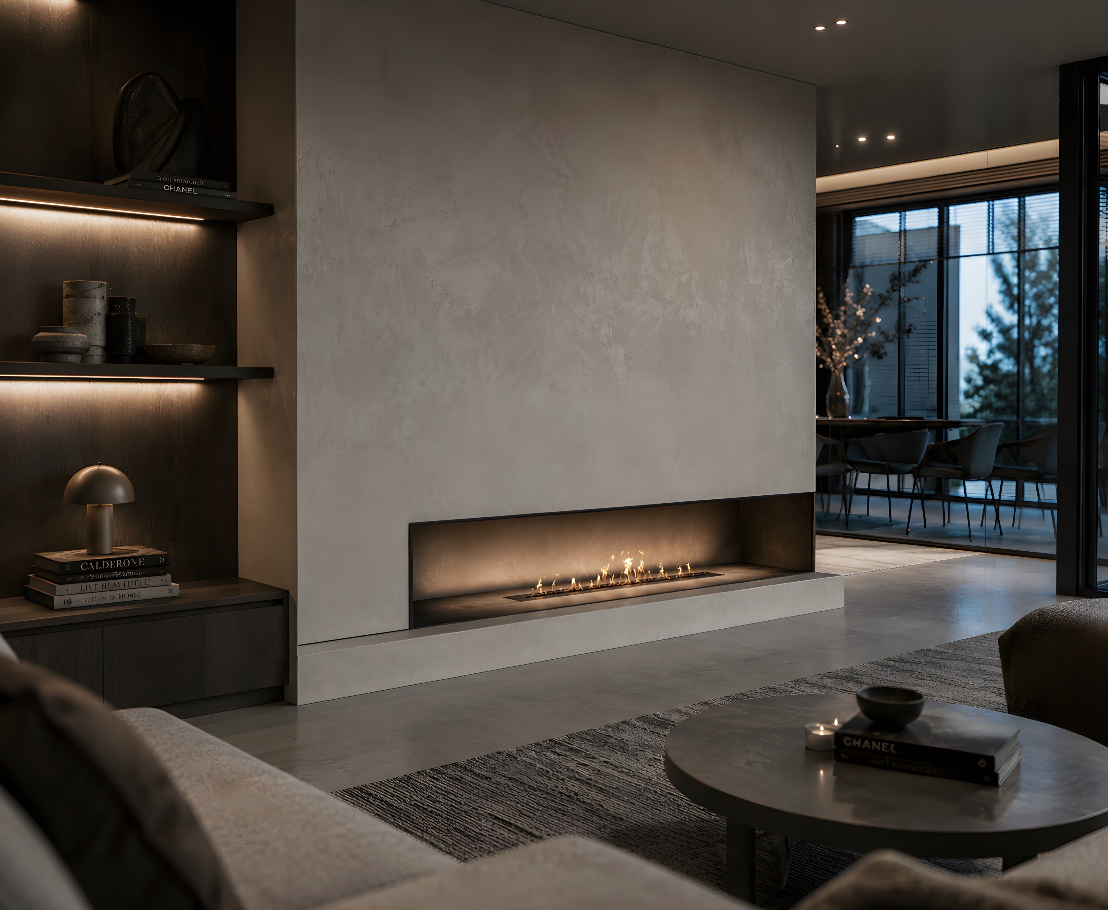 Bio Ethanol Line Burner 120 CM