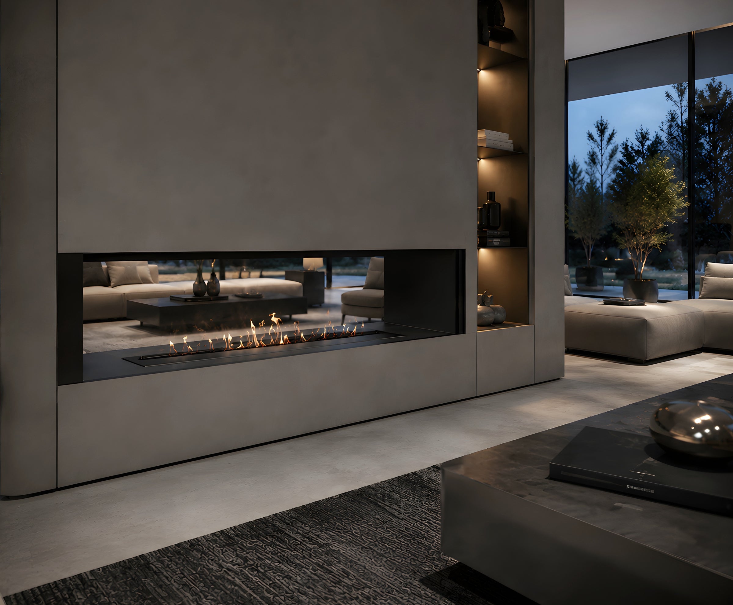 Bio Ethanol Line Burner 140 CM