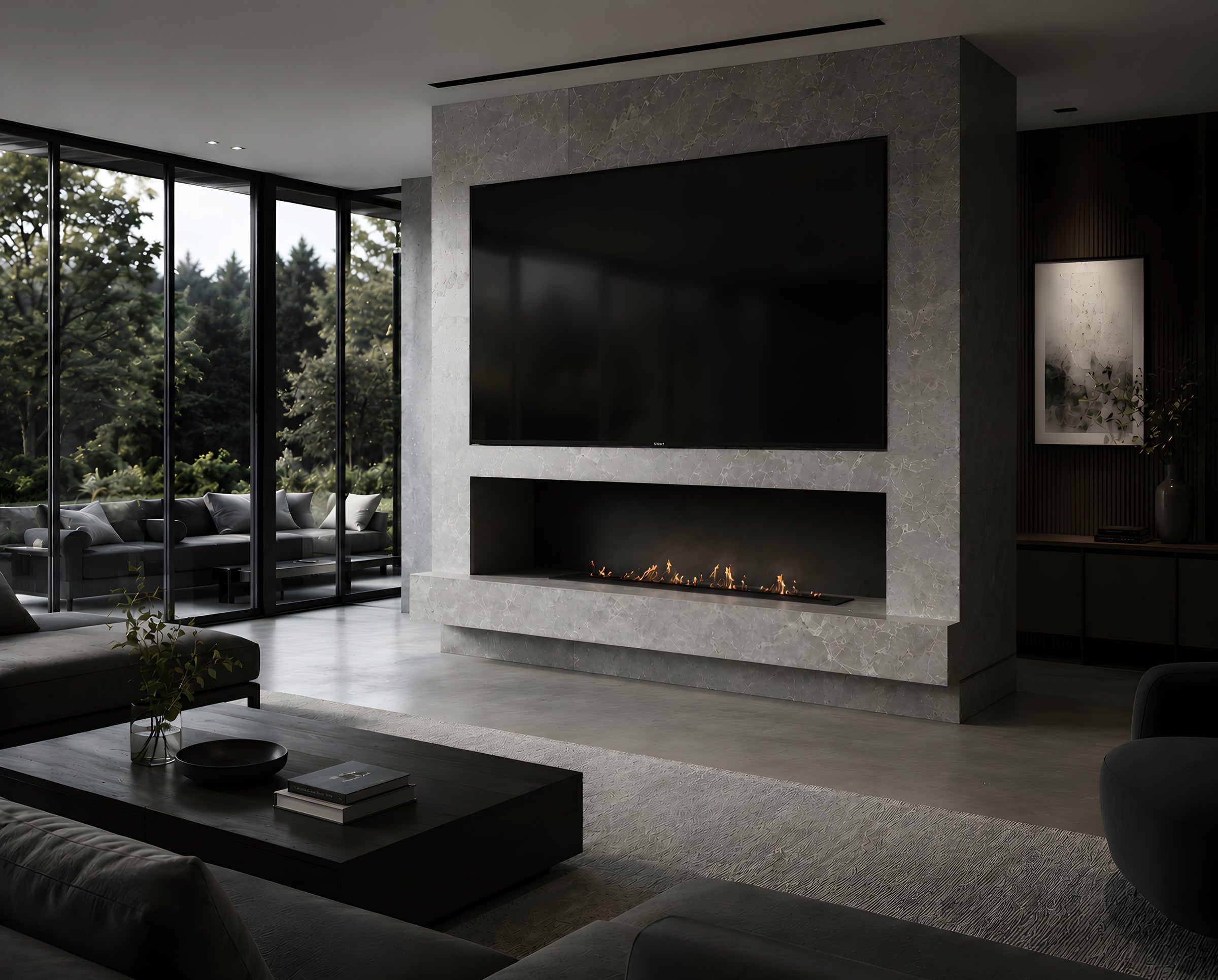 Bio Ethanol Line Burner 160 CM