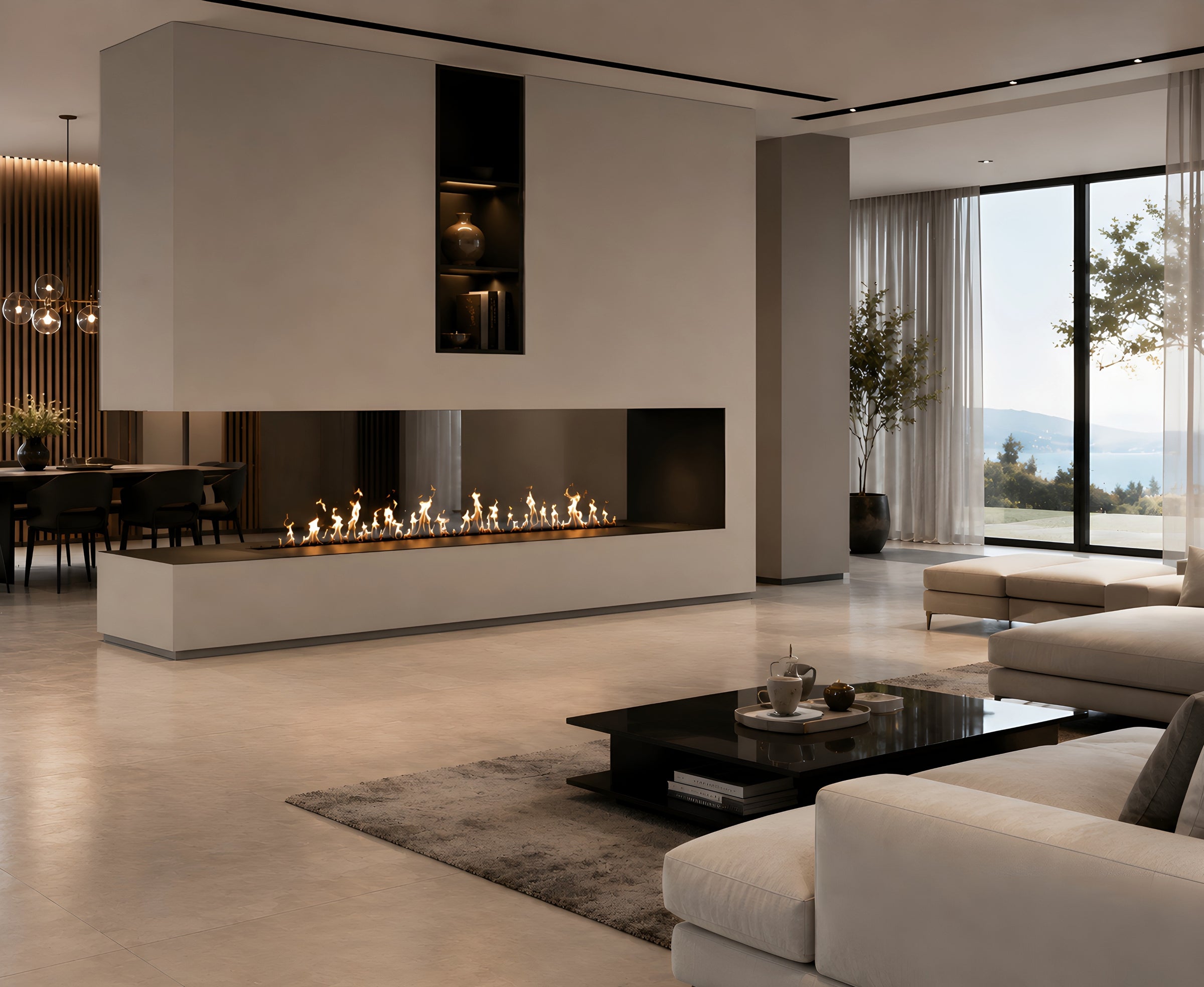 Bio Ethanol Line Burner 200 CM