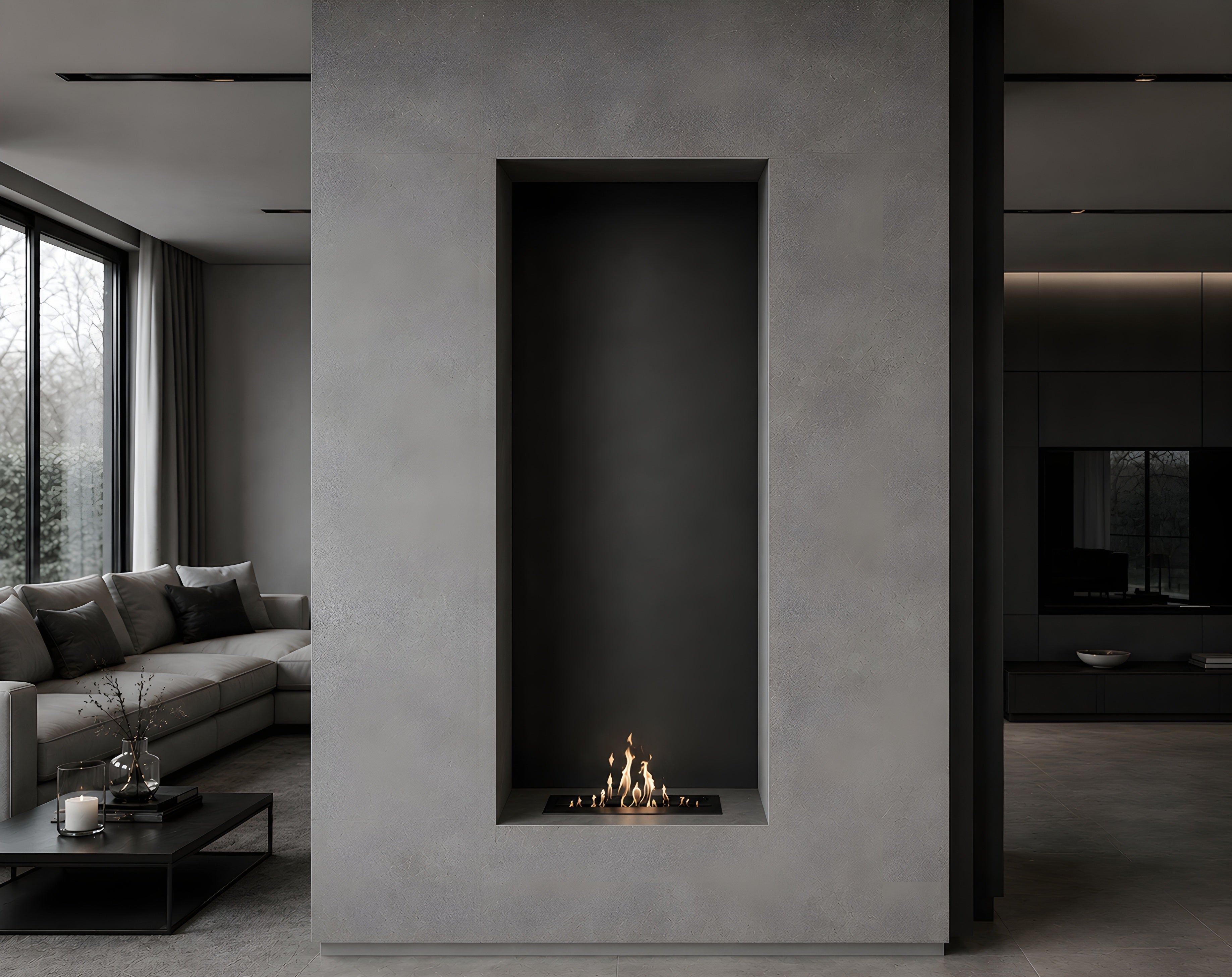 Solo Line Inbouwbrander 40 cm