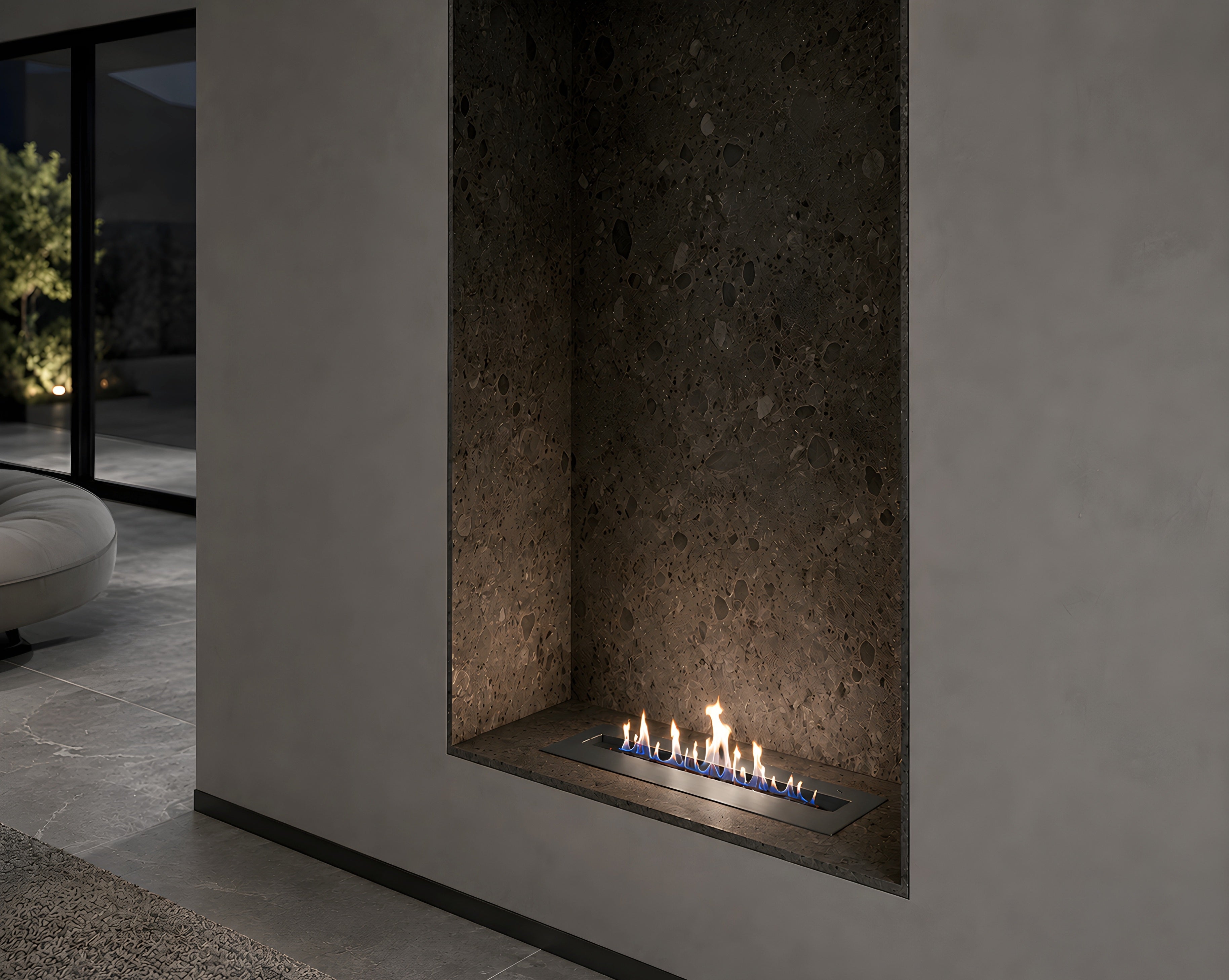 Solo Line Inbouwbrander RVS 40 cm