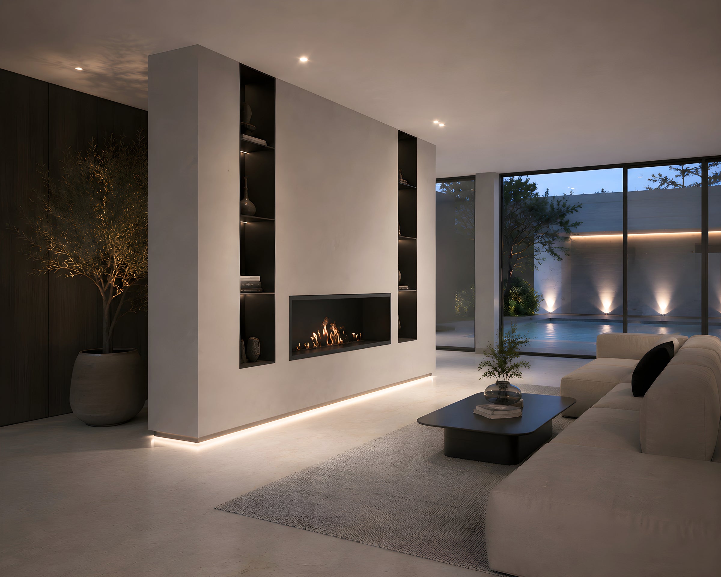 Solo Wave Inbouwbrander 120 cm