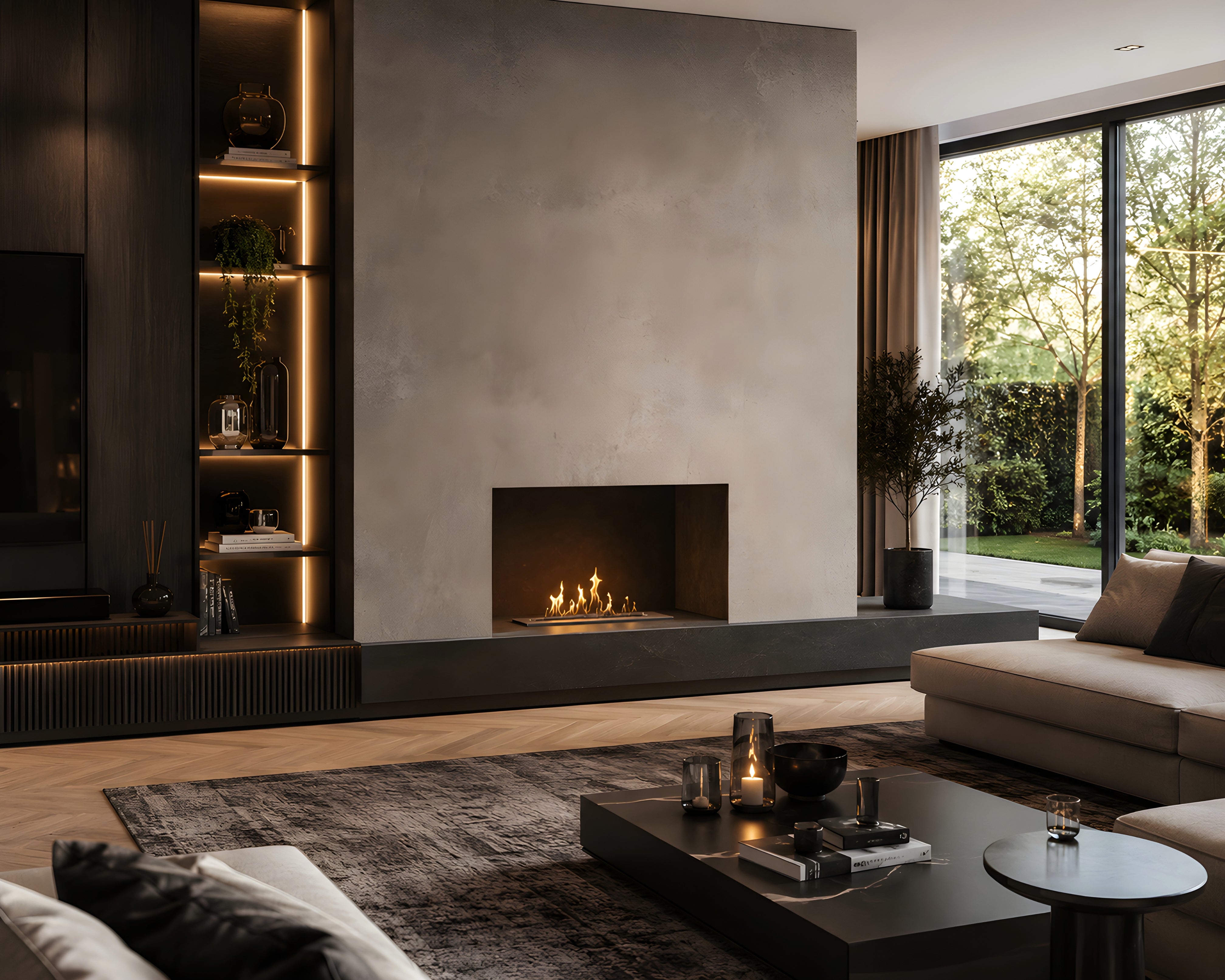 Solo Wave Inbouwbrander RVS 40 cm