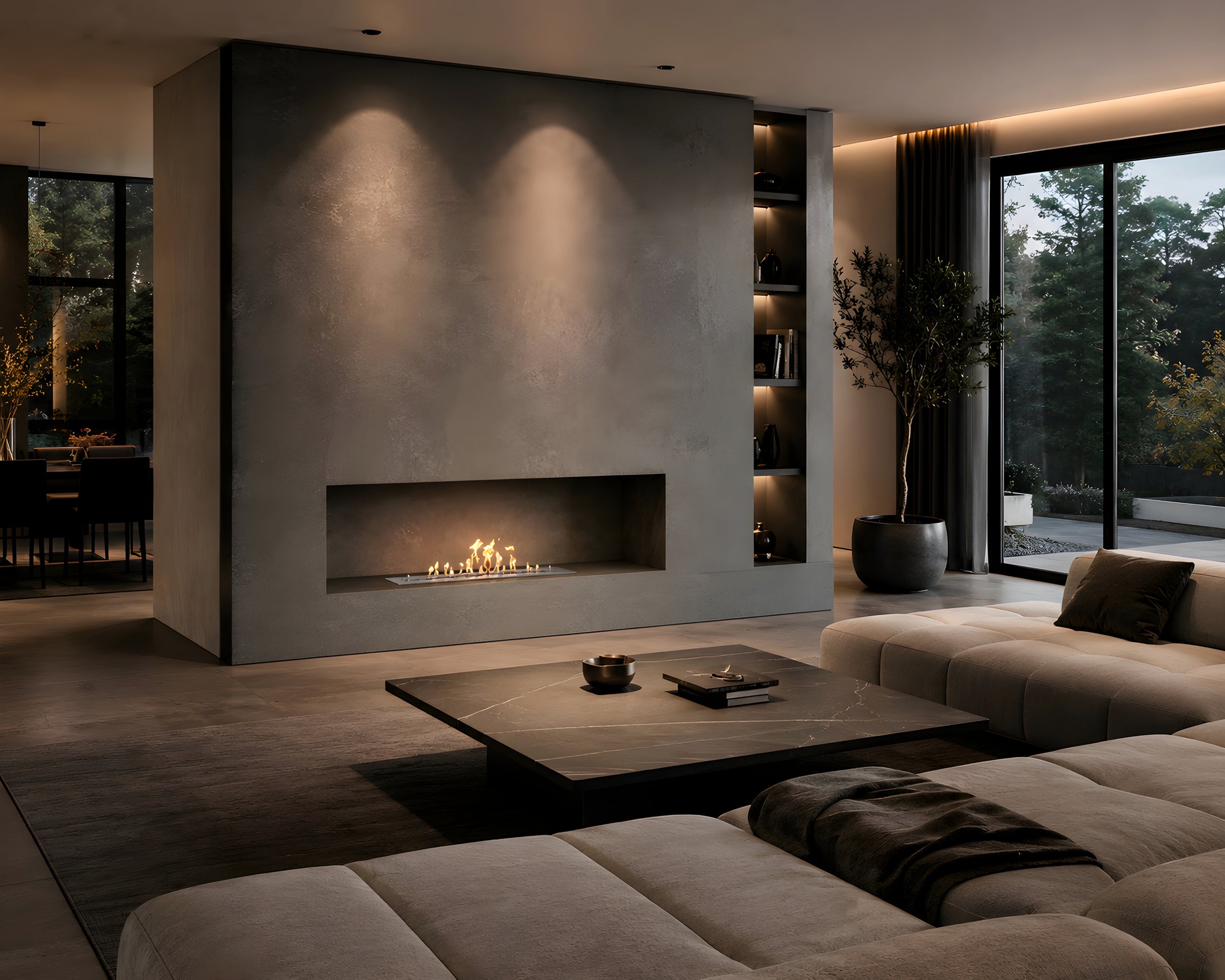 Solo Wave Inbouwbrander RVS 70 cm