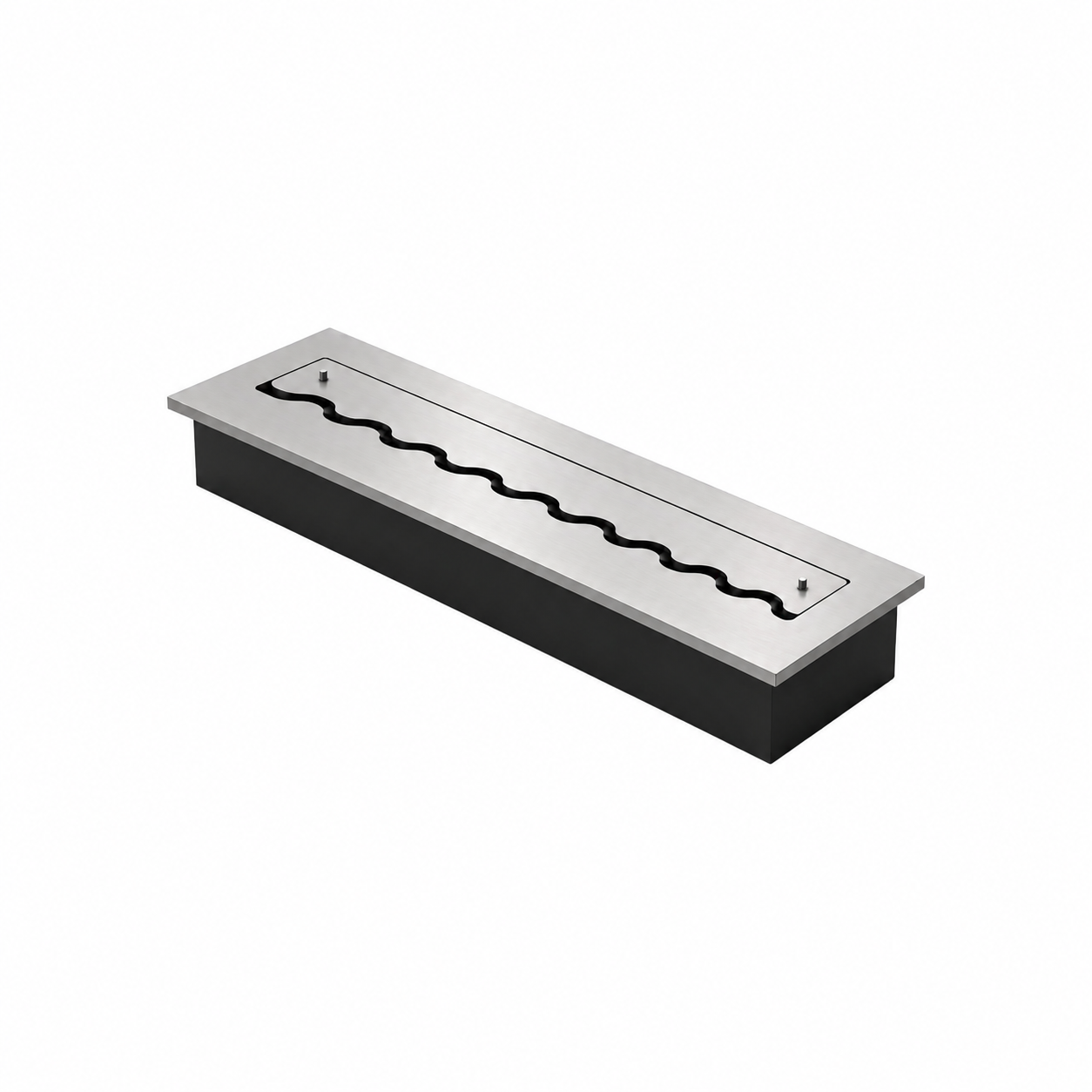 Solo Wave Inbouwbrander RVS 90 cm