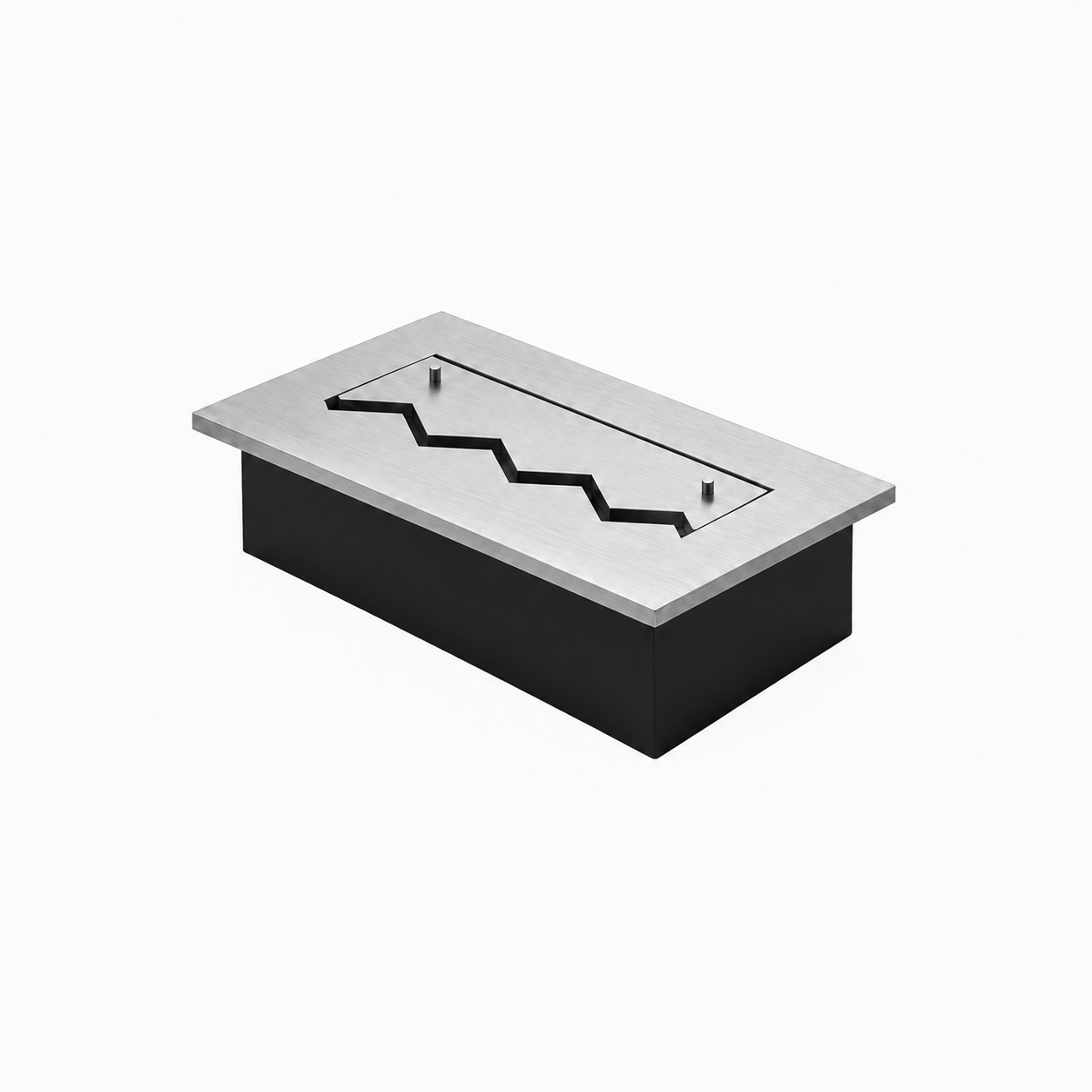 Solo Zigzag Inbouwbrander RVS 30 cm