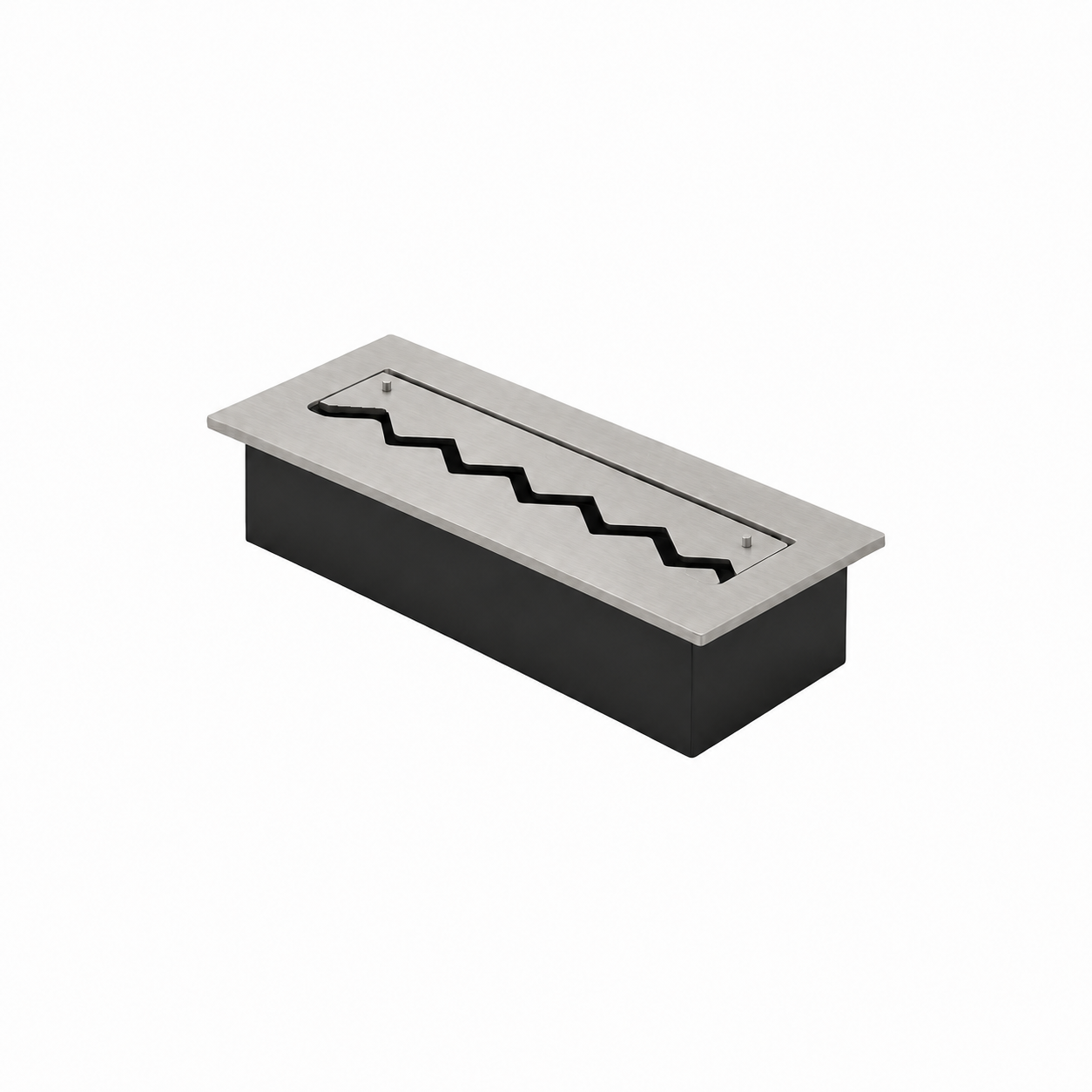 Solo Zigzag Inbouwbrander RVS 50 cm