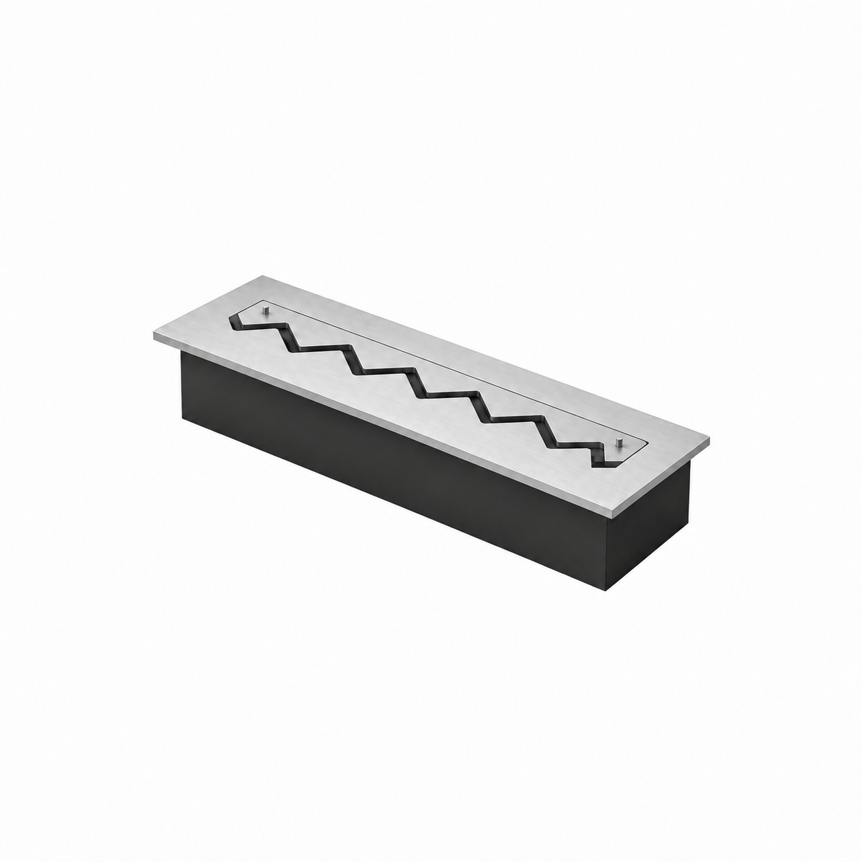 Solo Zigzag Inbouwbrander RVS 70 cm