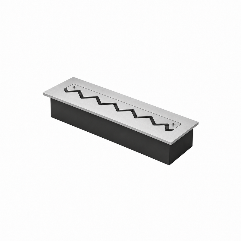 Solo Zigzag Inbouwbrander RVS 70 cm