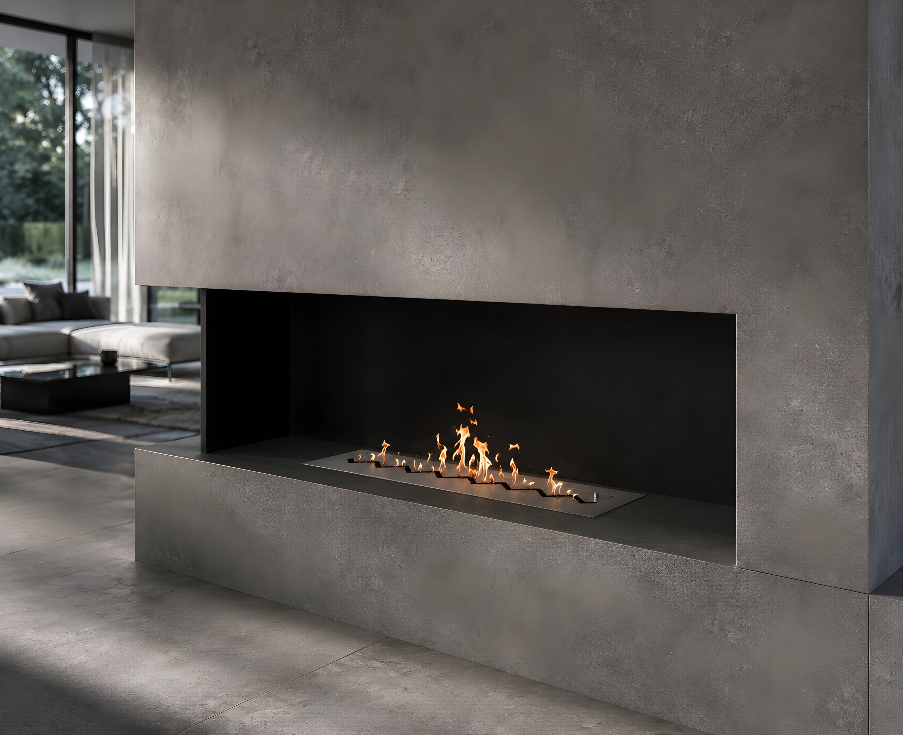 Solo Zigzag Inbouwbrander RVS 80 cm