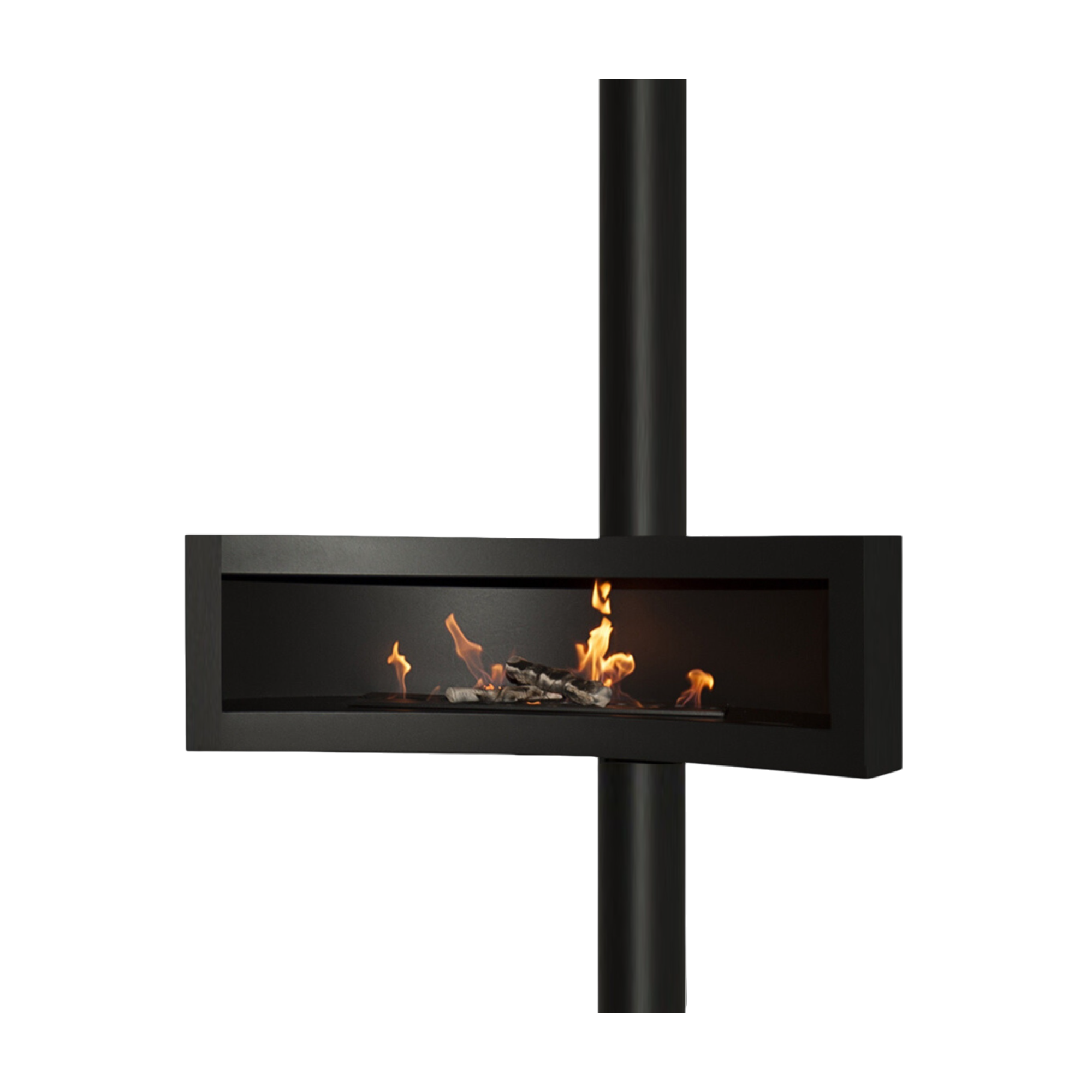 Tobav Curve Standing – Hanging Bio Fireplace 120 cm 