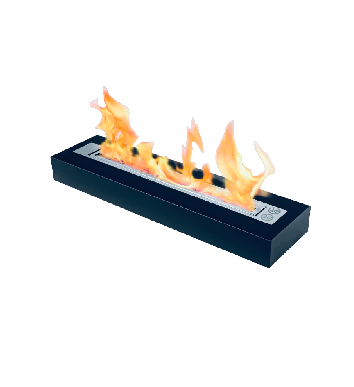 Traditional stainless steel fireplace insert 575 MM