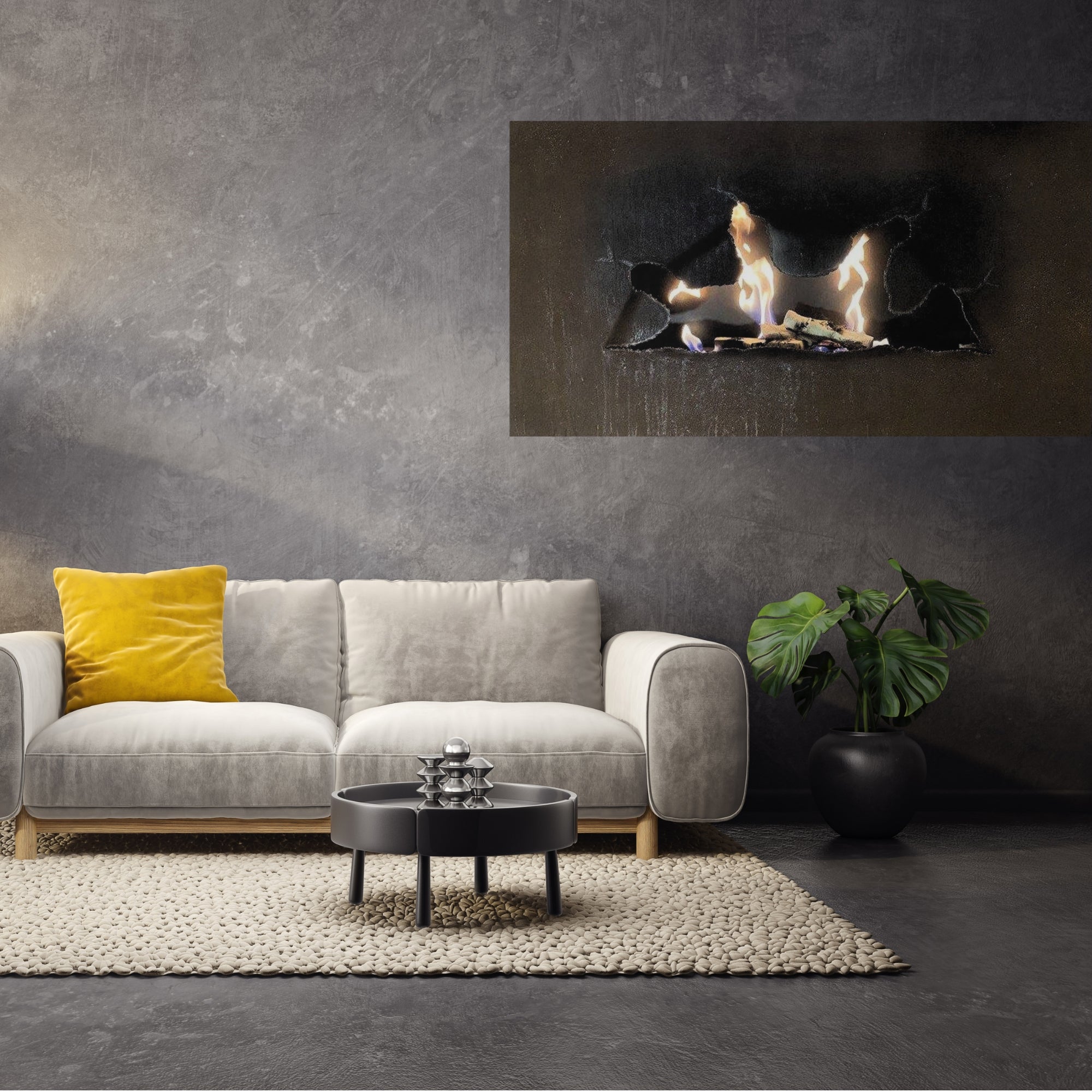 Eruption Design Wall Fireplace – Built-in