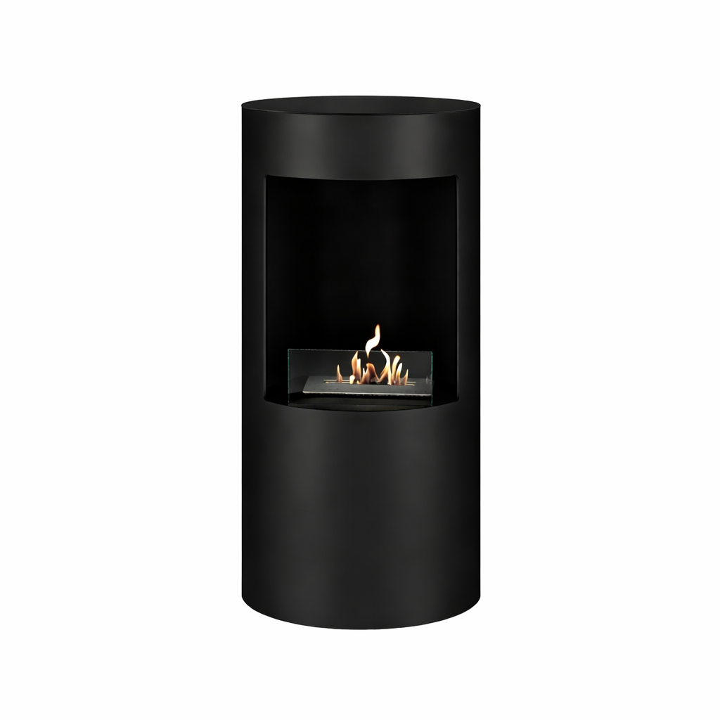 Pale Black Bio Ethanol Freestanding Stove H80 CM