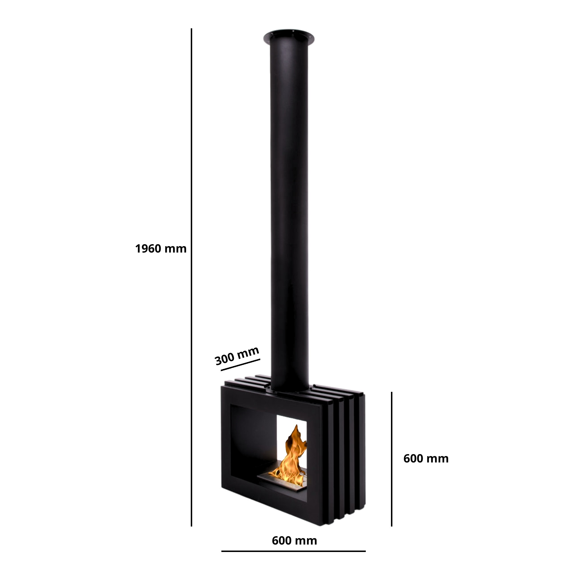 Vara Bio-Ethanol Ceiling Fireplace
