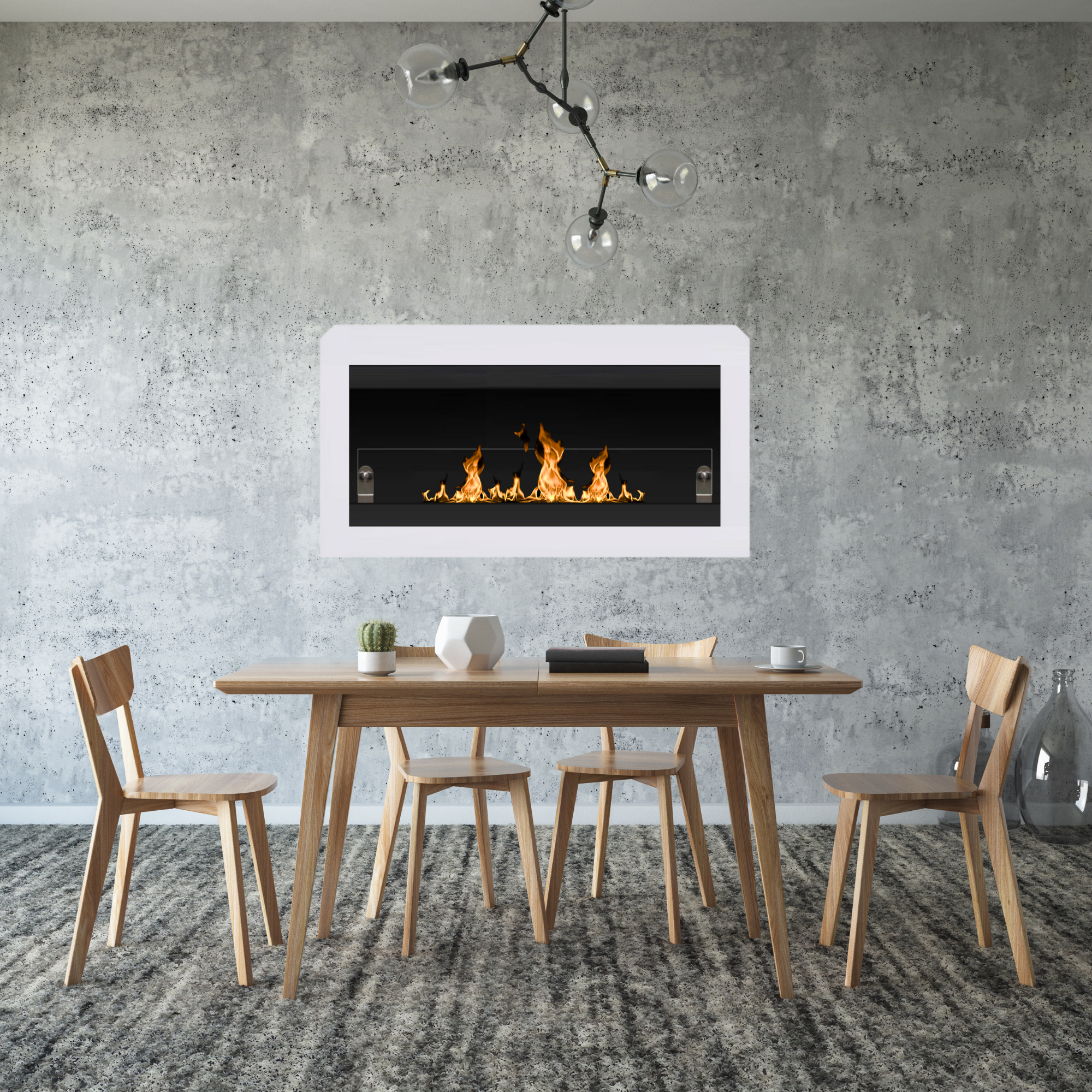 Vila W Bio Ethanol Wandhaard 110 cm