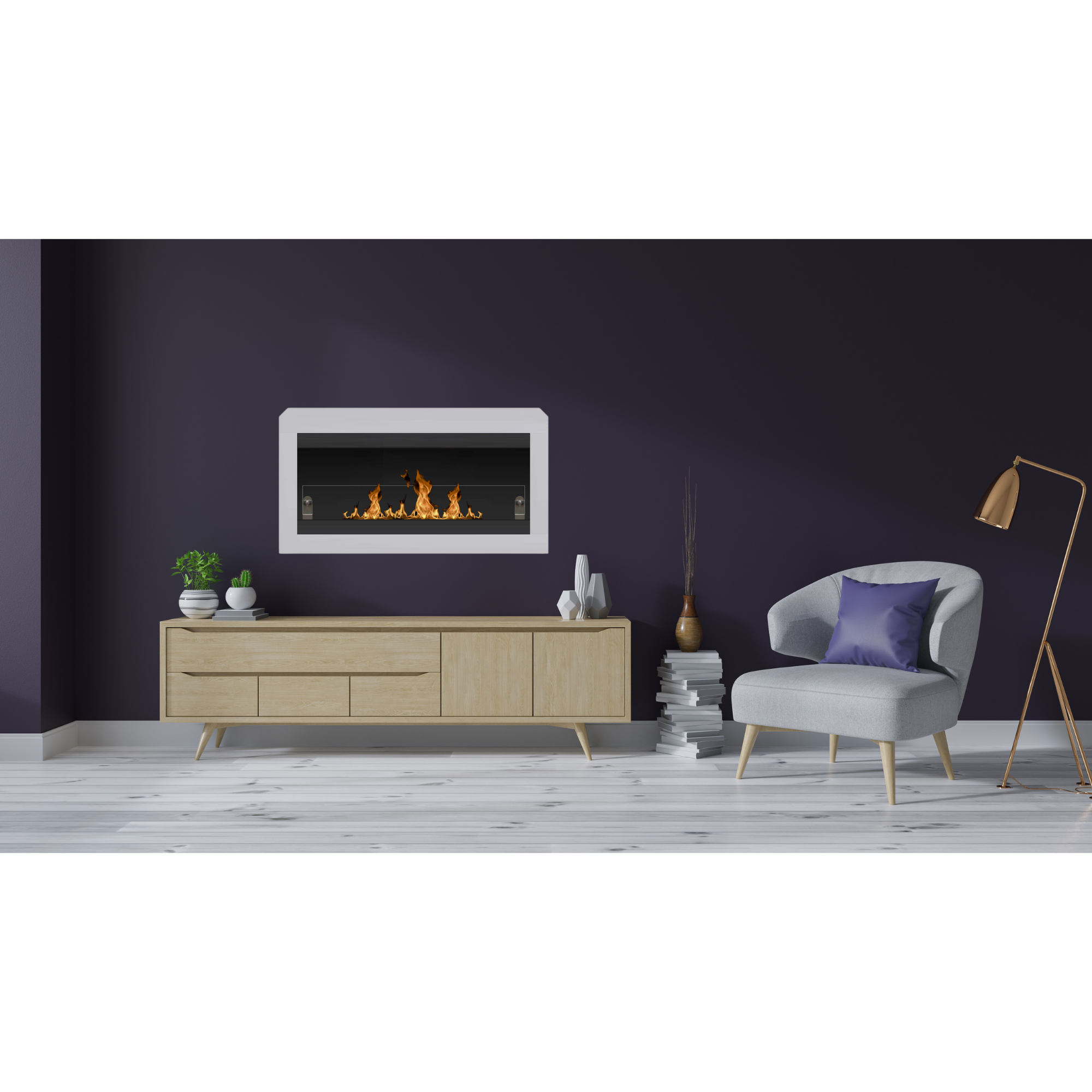 Vila W Bio Ethanol Wandhaard 110 cm
