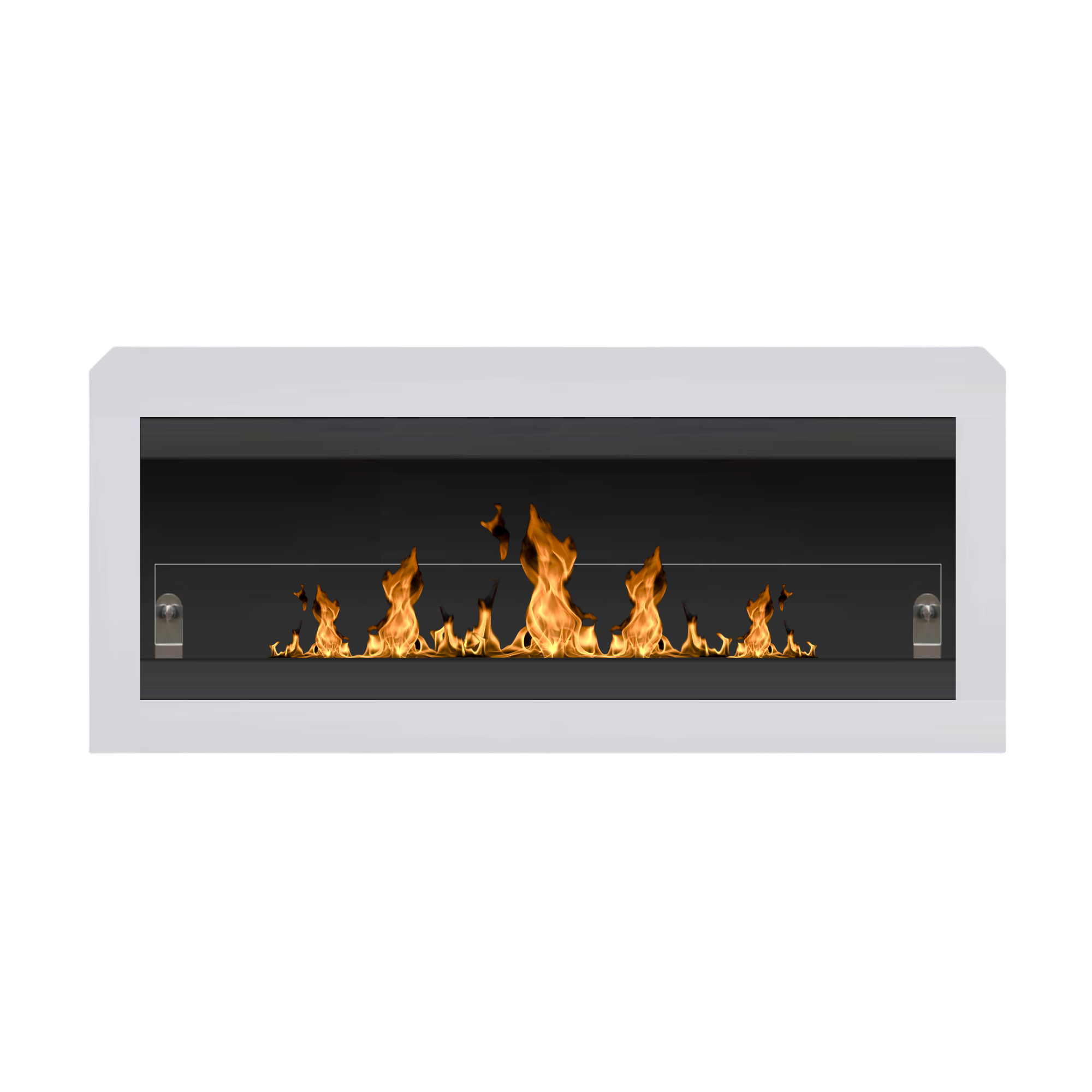Vila XL White Bio-Ethanol Wall Fireplace 110 CM