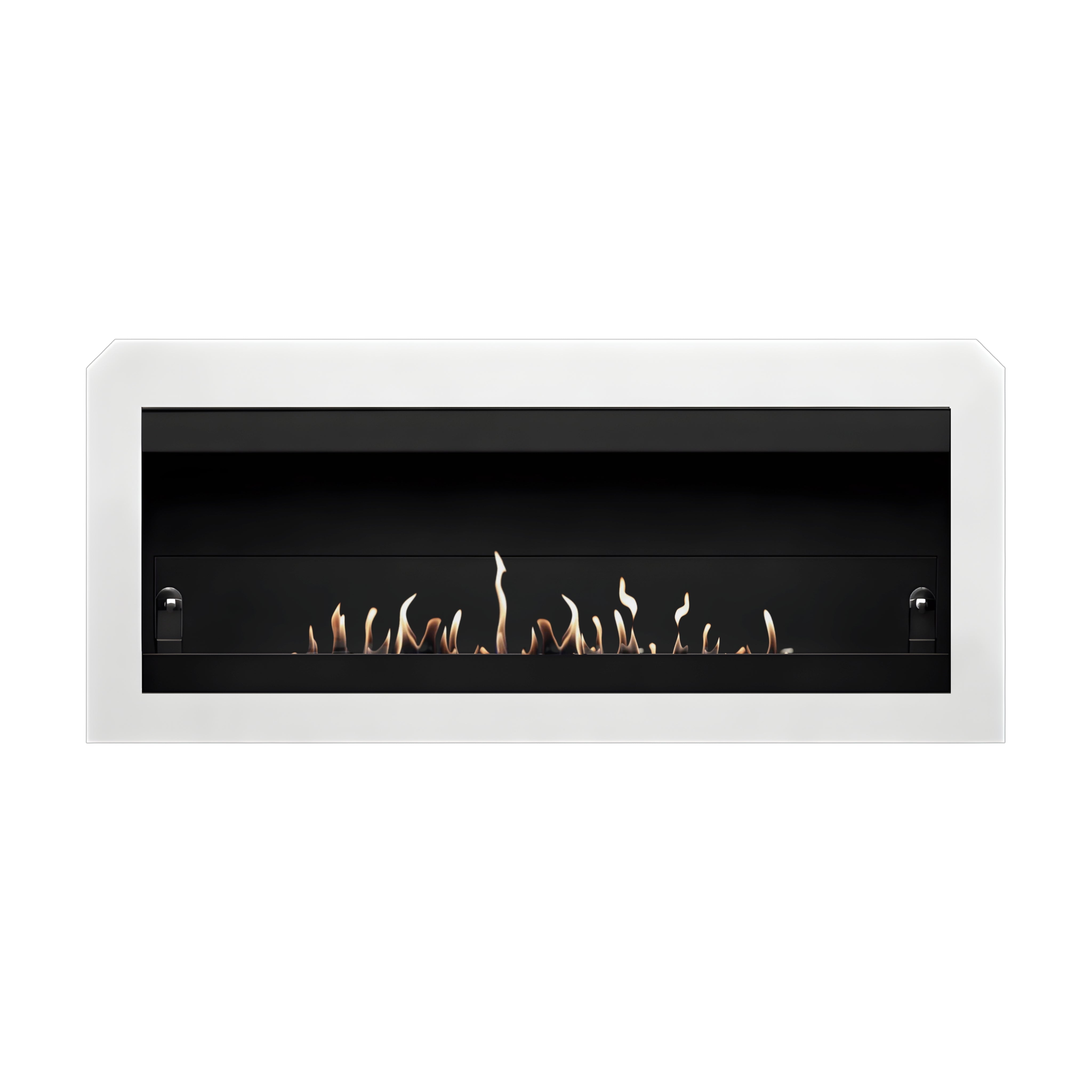 Vila XL White Bio-Ethanol Wall Fireplace 110 CM