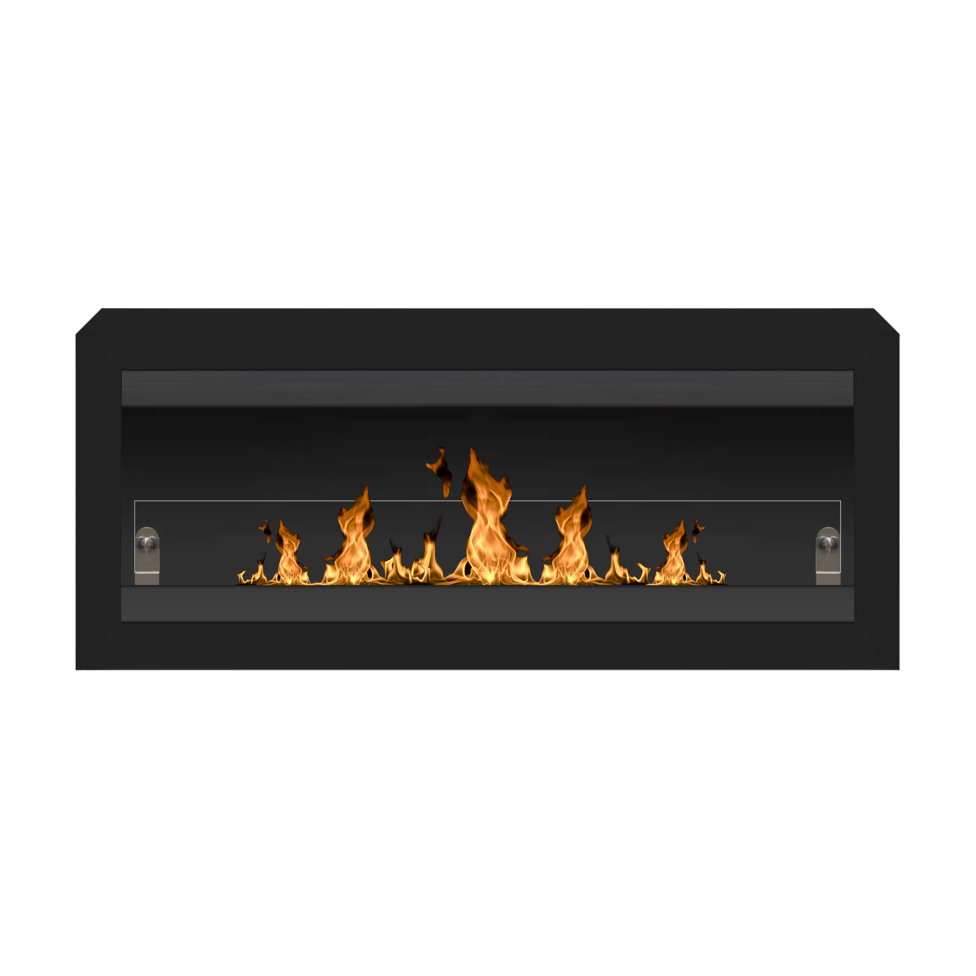Vila XL Black Bio-Ethanol Wall Fireplace 110 CM