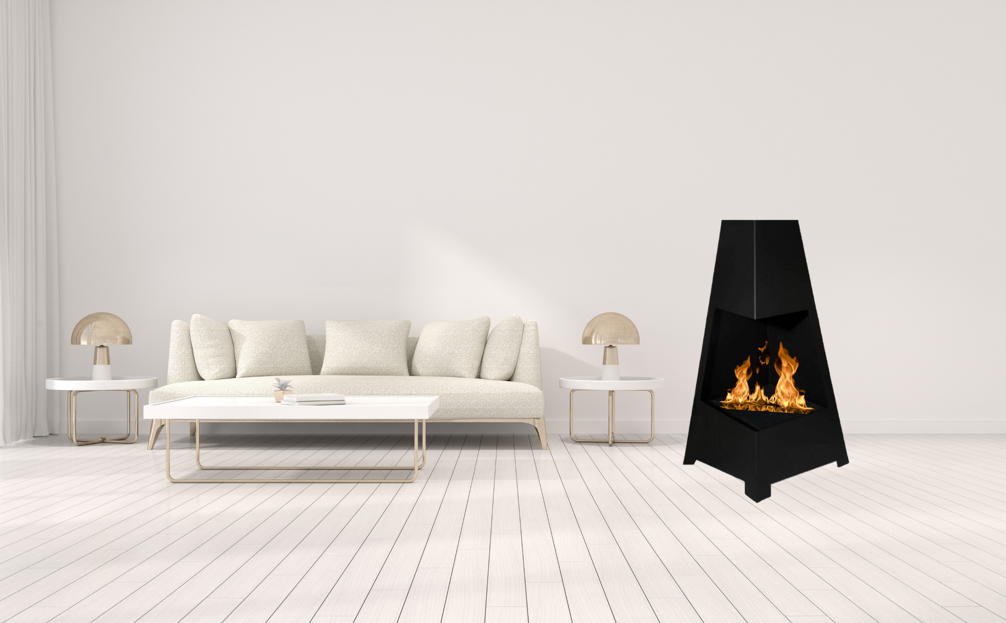 Vioro Bio Ethanol Vrijstaand Haard H100 cm