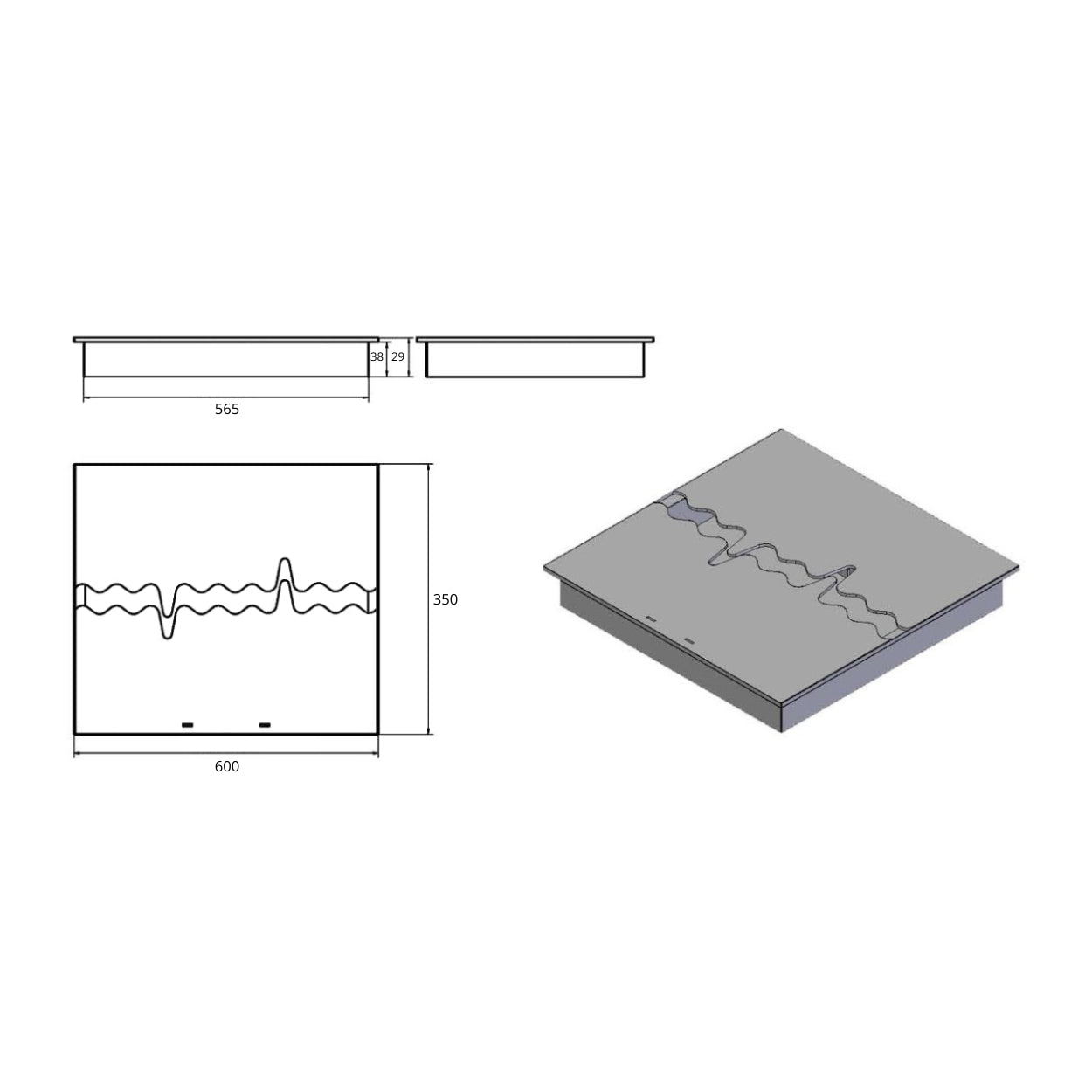 Solo Wave Brander 60 cm