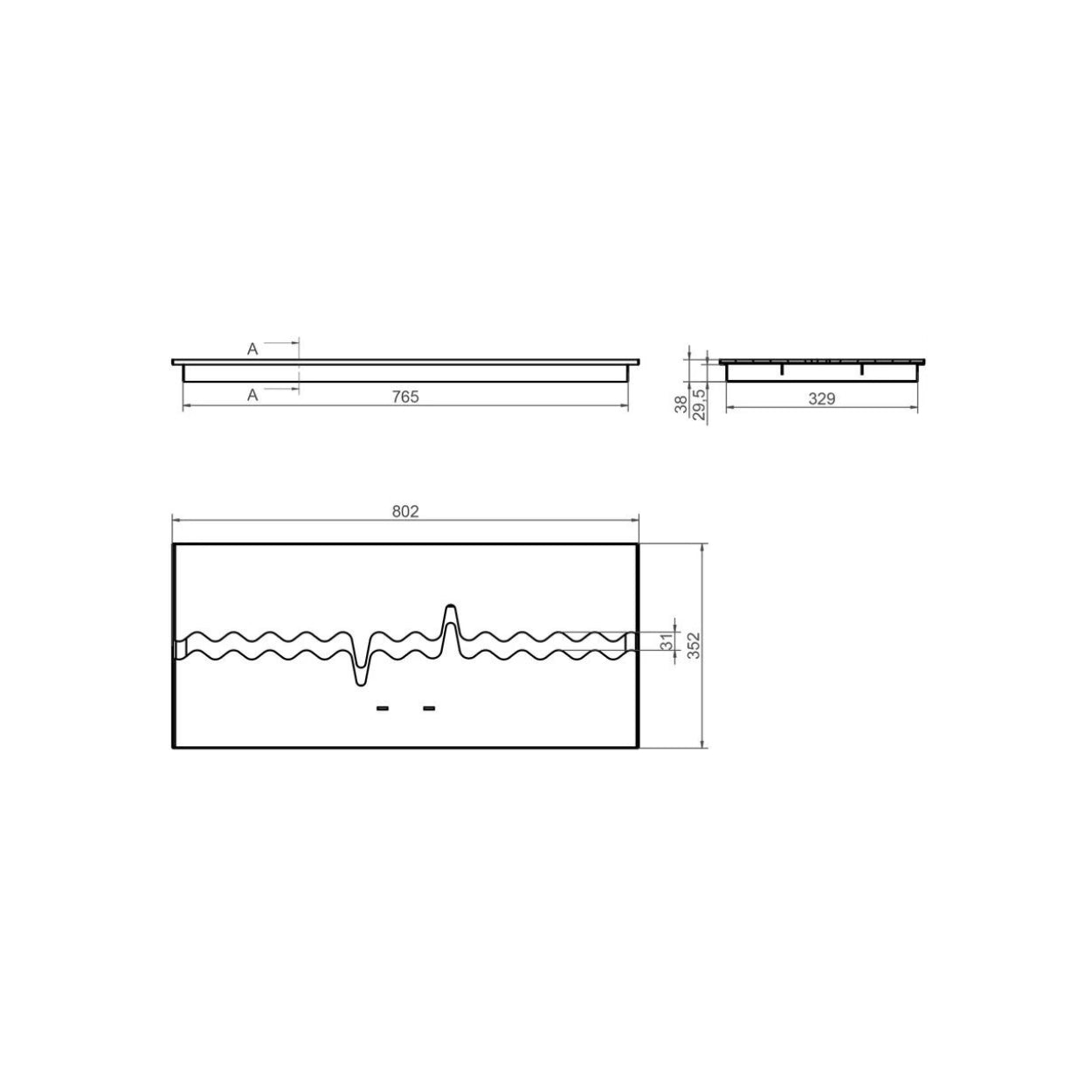 Solo Wave Brander 80 cm